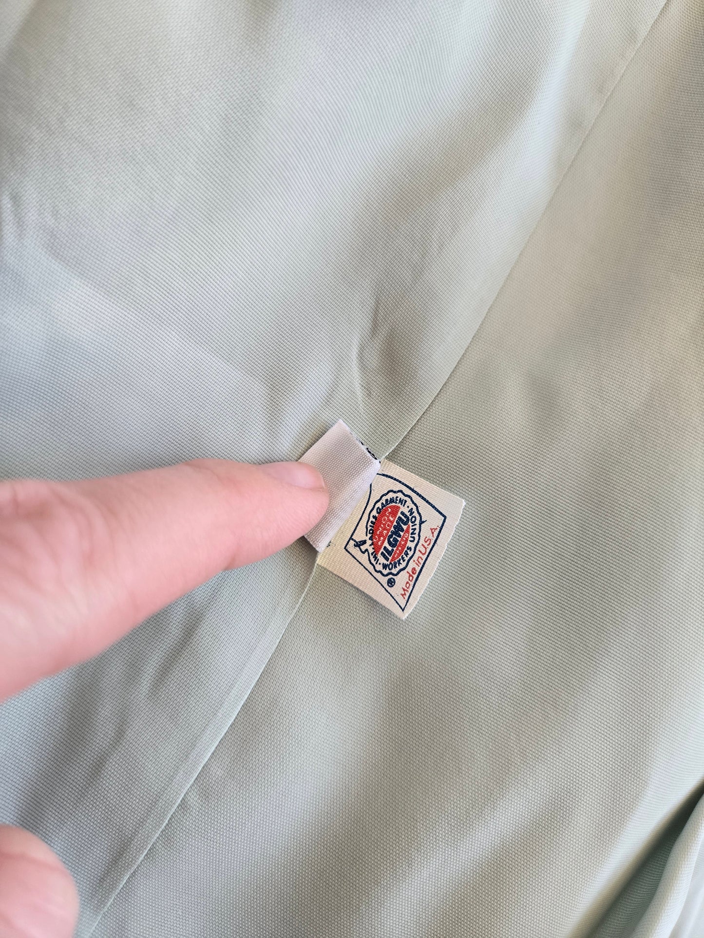 Ilie Wacs Designer Vintage Union Made Light Dusty Blue Blazer - Medium