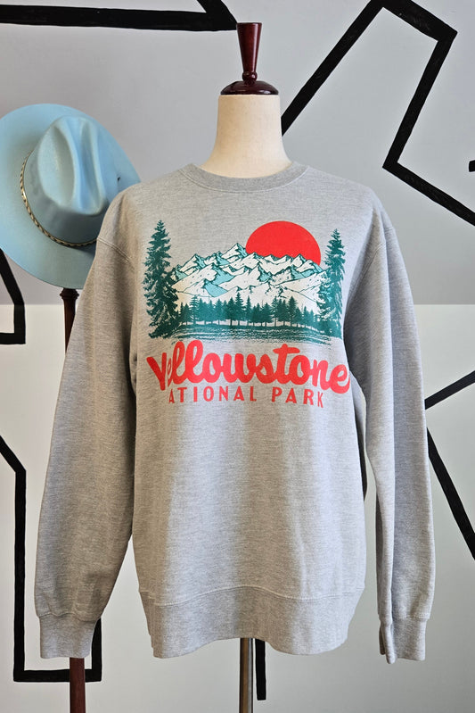 Vintage Yellowstone National Park Crew Sweatshirt - XL