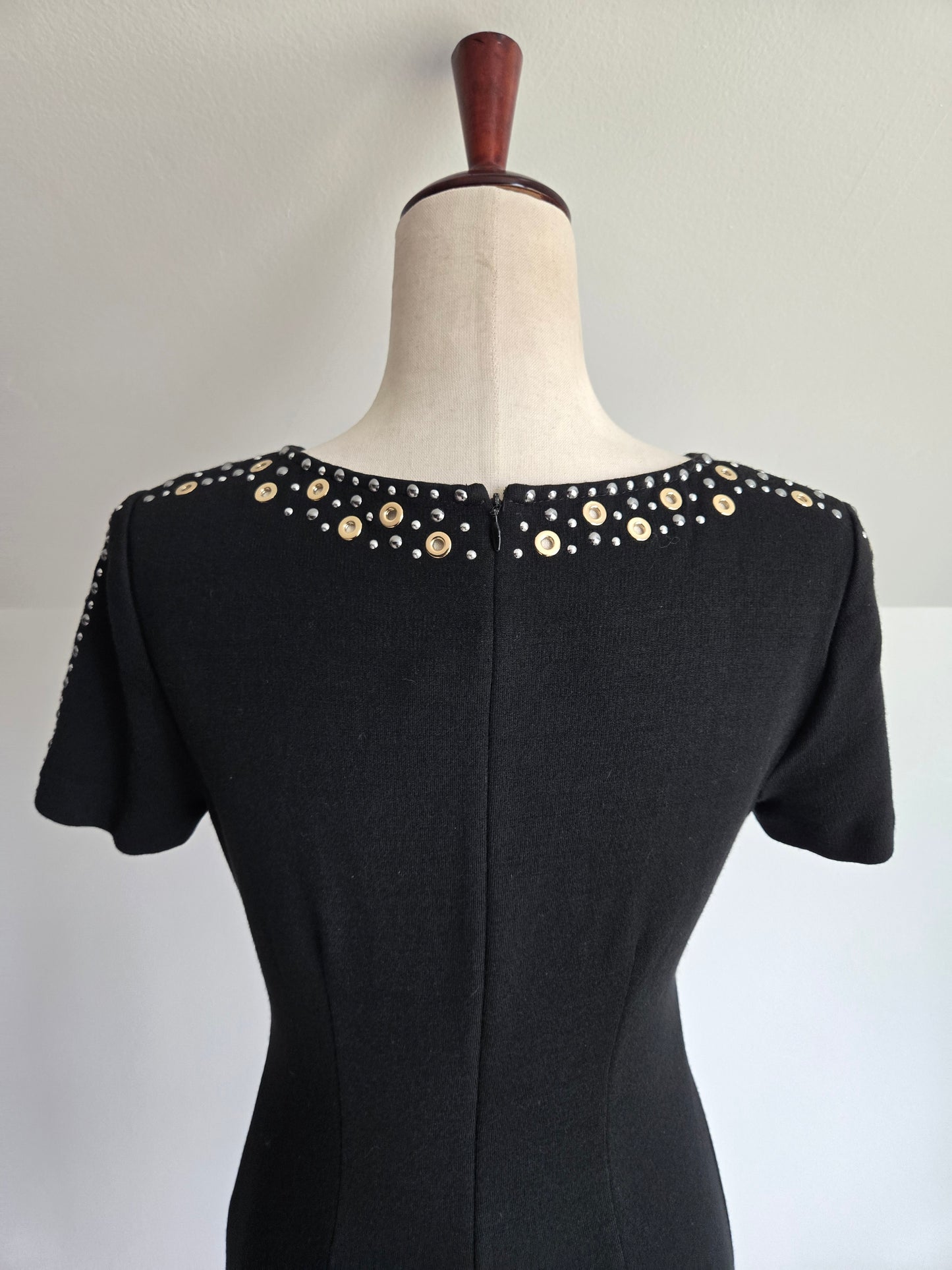 St John Couture Black Knit Dress - Size 4