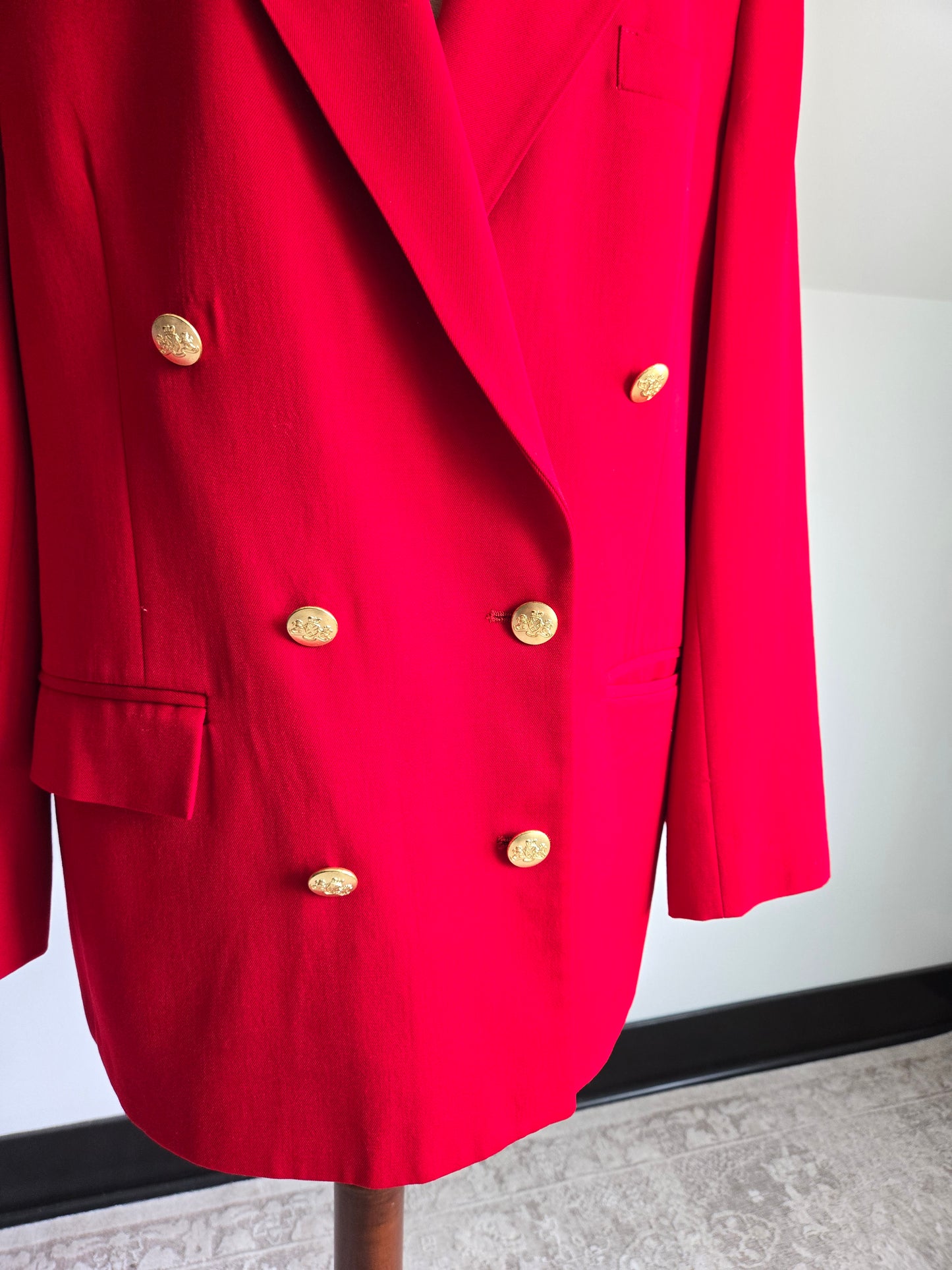 Brooks Brothers Red Wool Double Breasted Blazer - Size 14