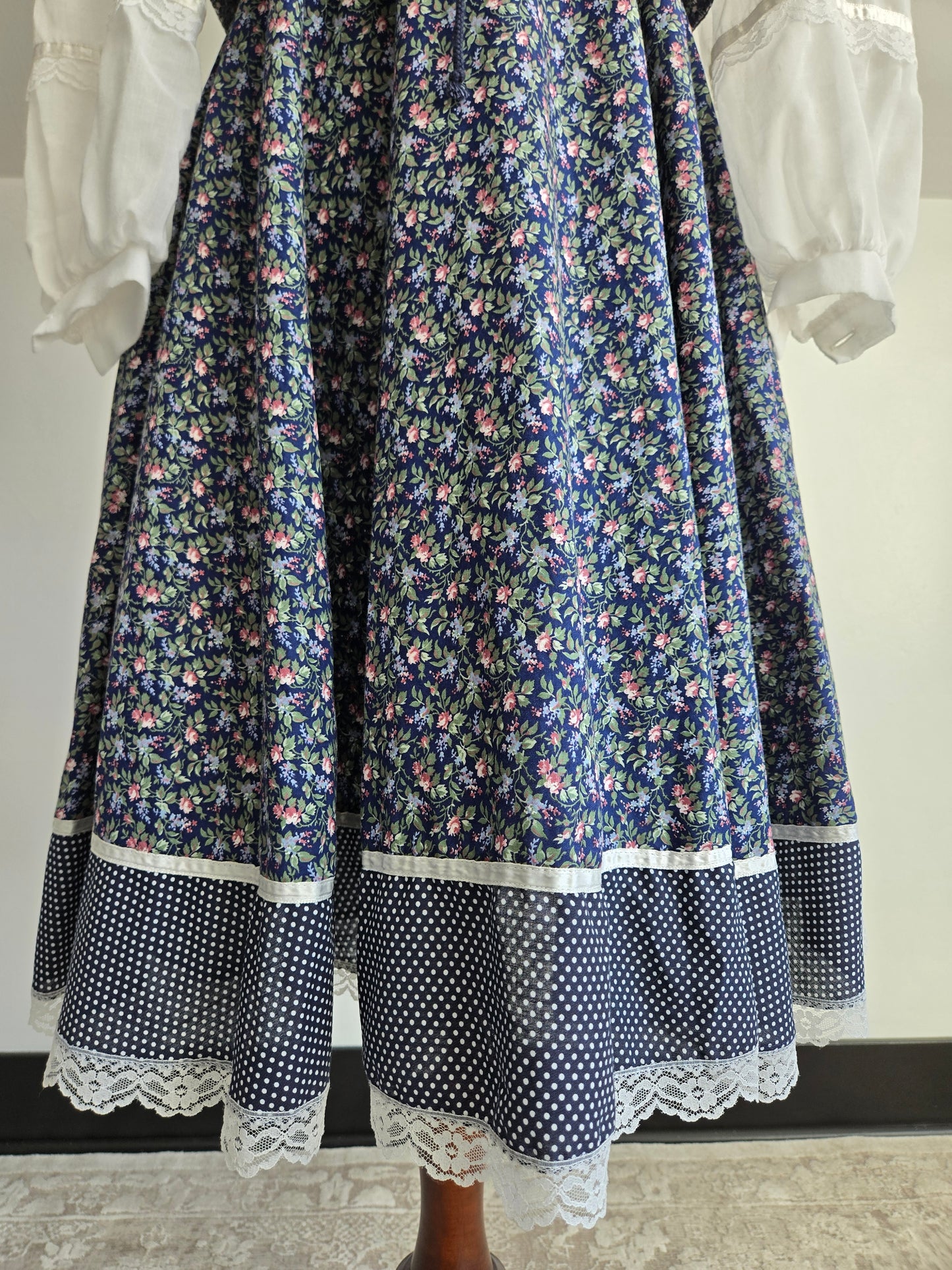 Gold Label Gunne Sax by Jessica San Fransisco Vintage 70s Calico Prairie Dress - XS