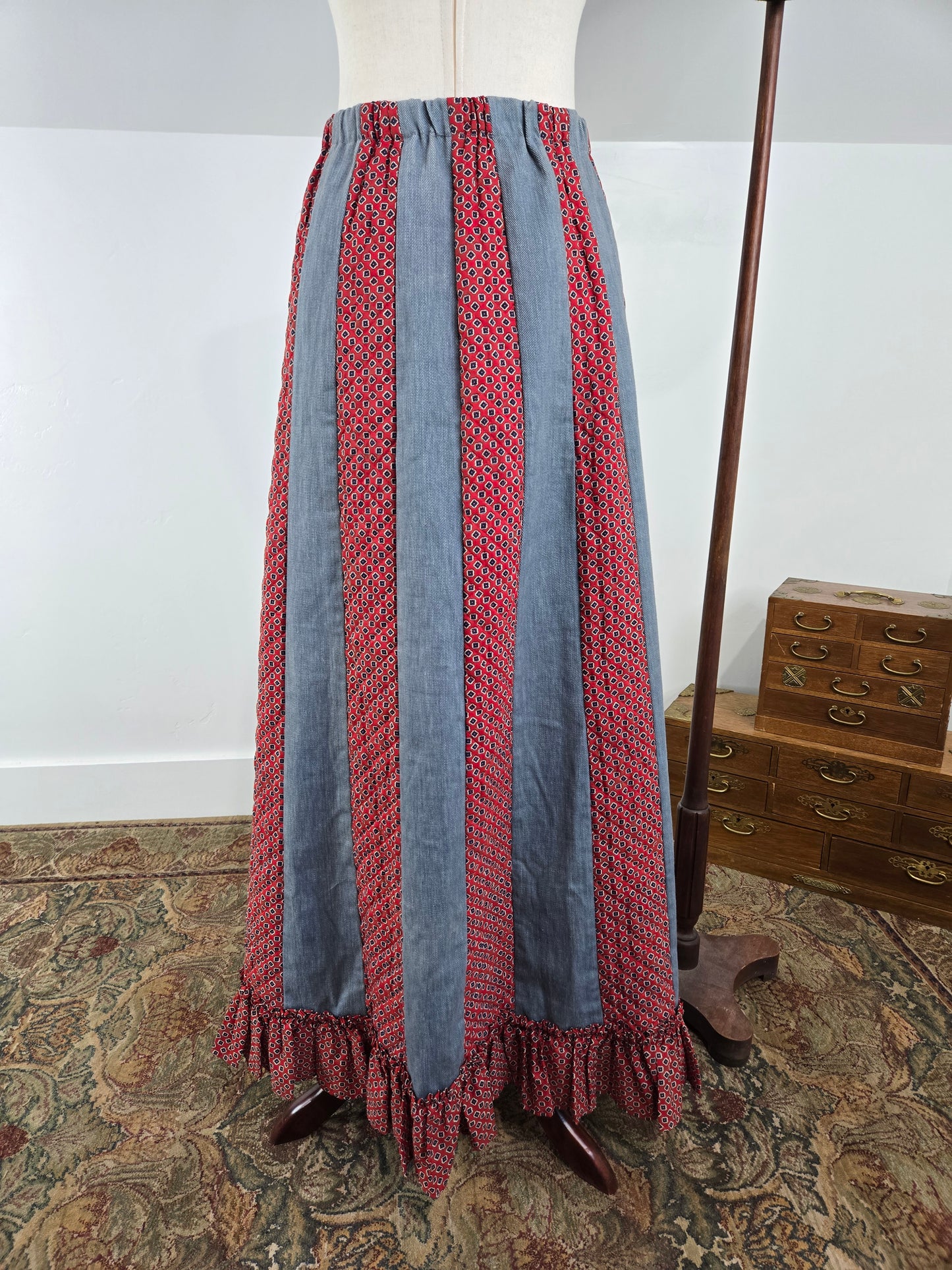 Chessa Davis Vintage Prairie Maxi Skirt - L/XL