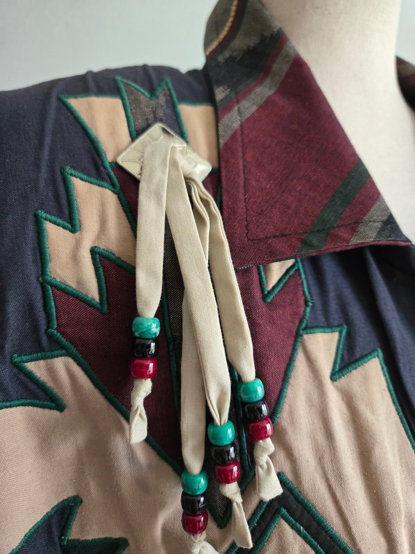 Suzette International Vintage 80s Cotton Western Trench Coat - XL