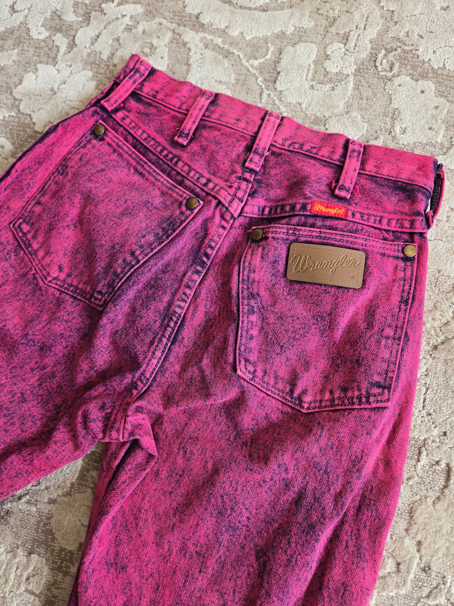 Pink Made in USA Vintage Wranglers - W25-26"