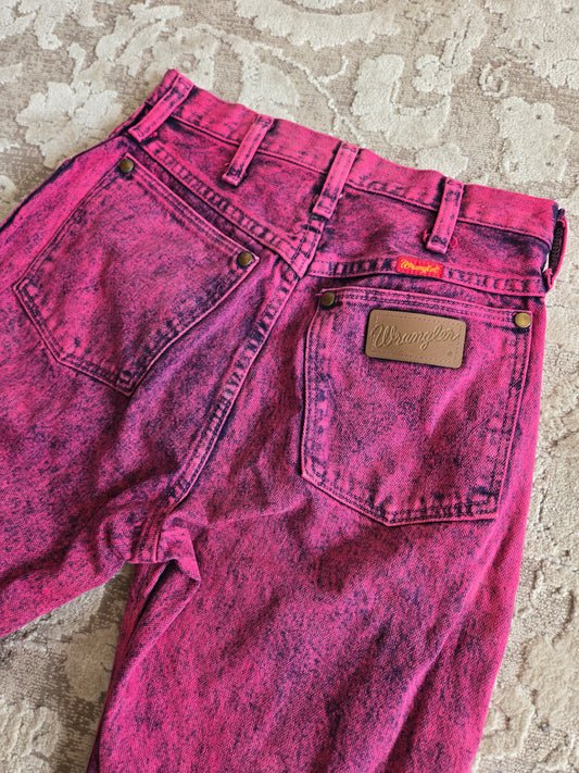 Pink Made in USA Vintage Wranglers - W25-26"
