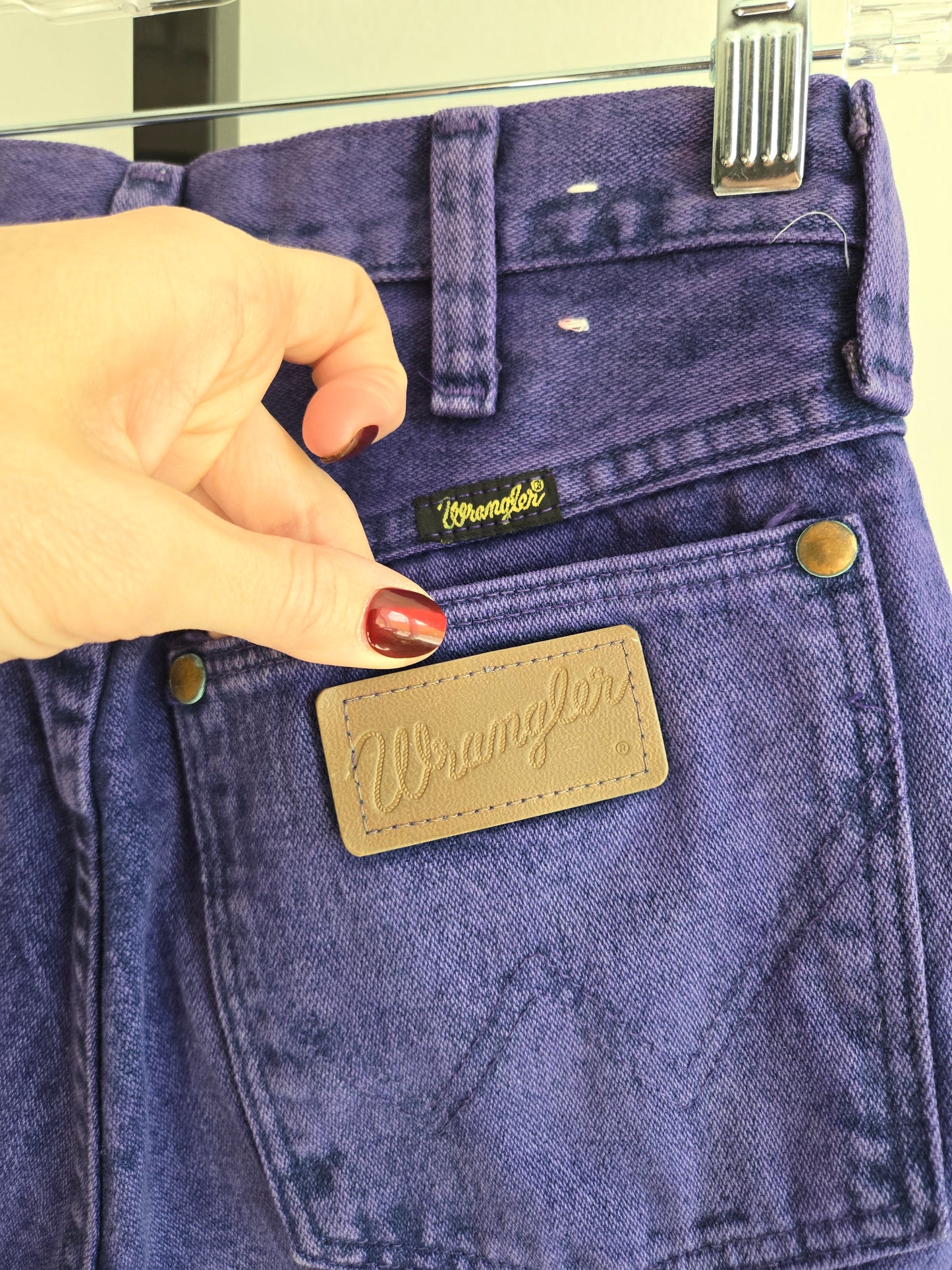 Purple Made in USA Vintage Wranglers - W25-26"