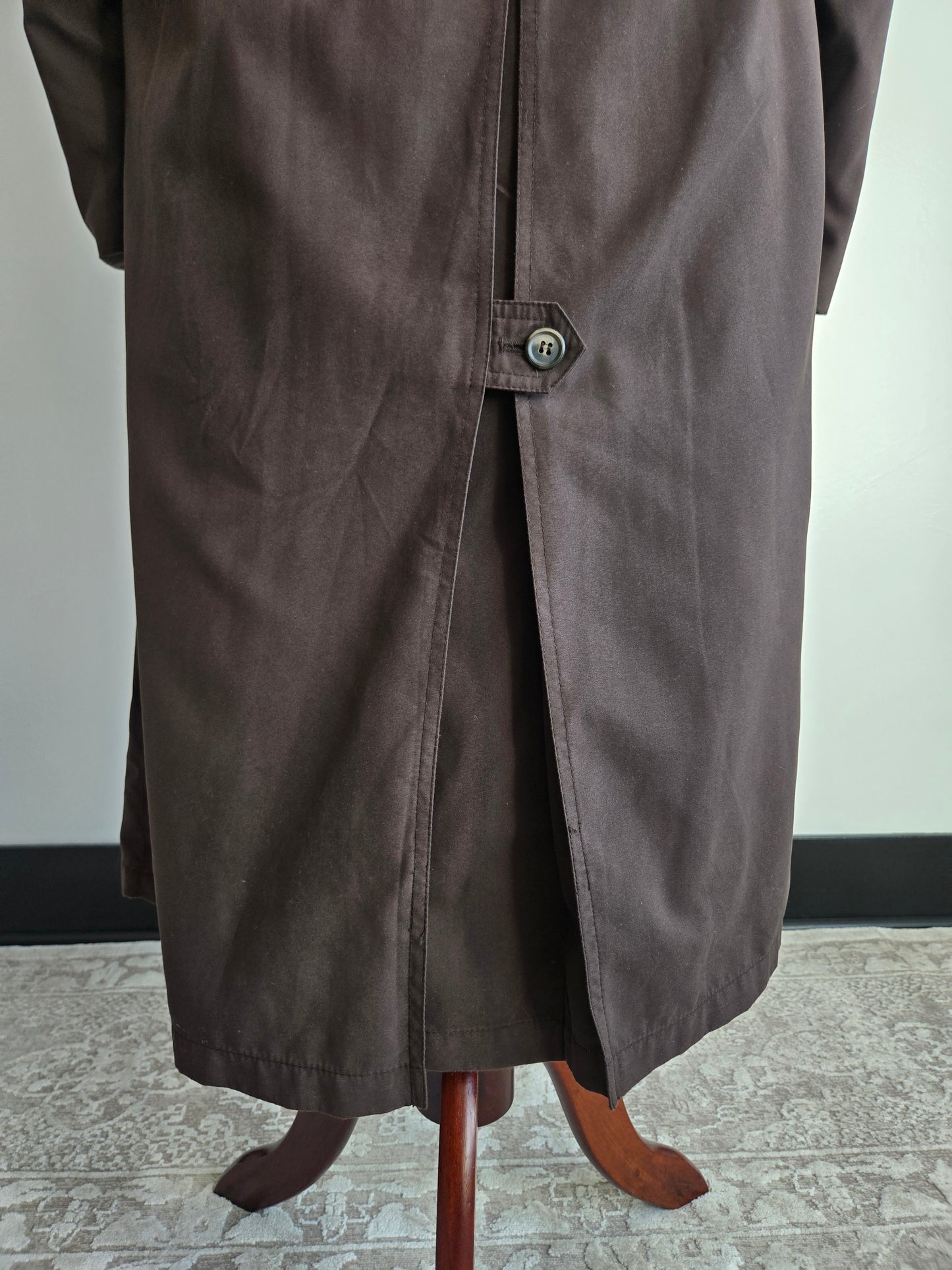 Vintage Chaps Ralph Lauren Brown Trench Coat with Belt and Wool Liner - 2XL