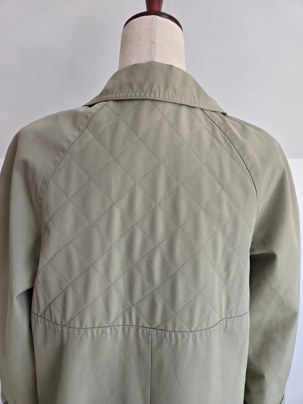 Vintage 60s Quilted Trench Coat - Small/Medium