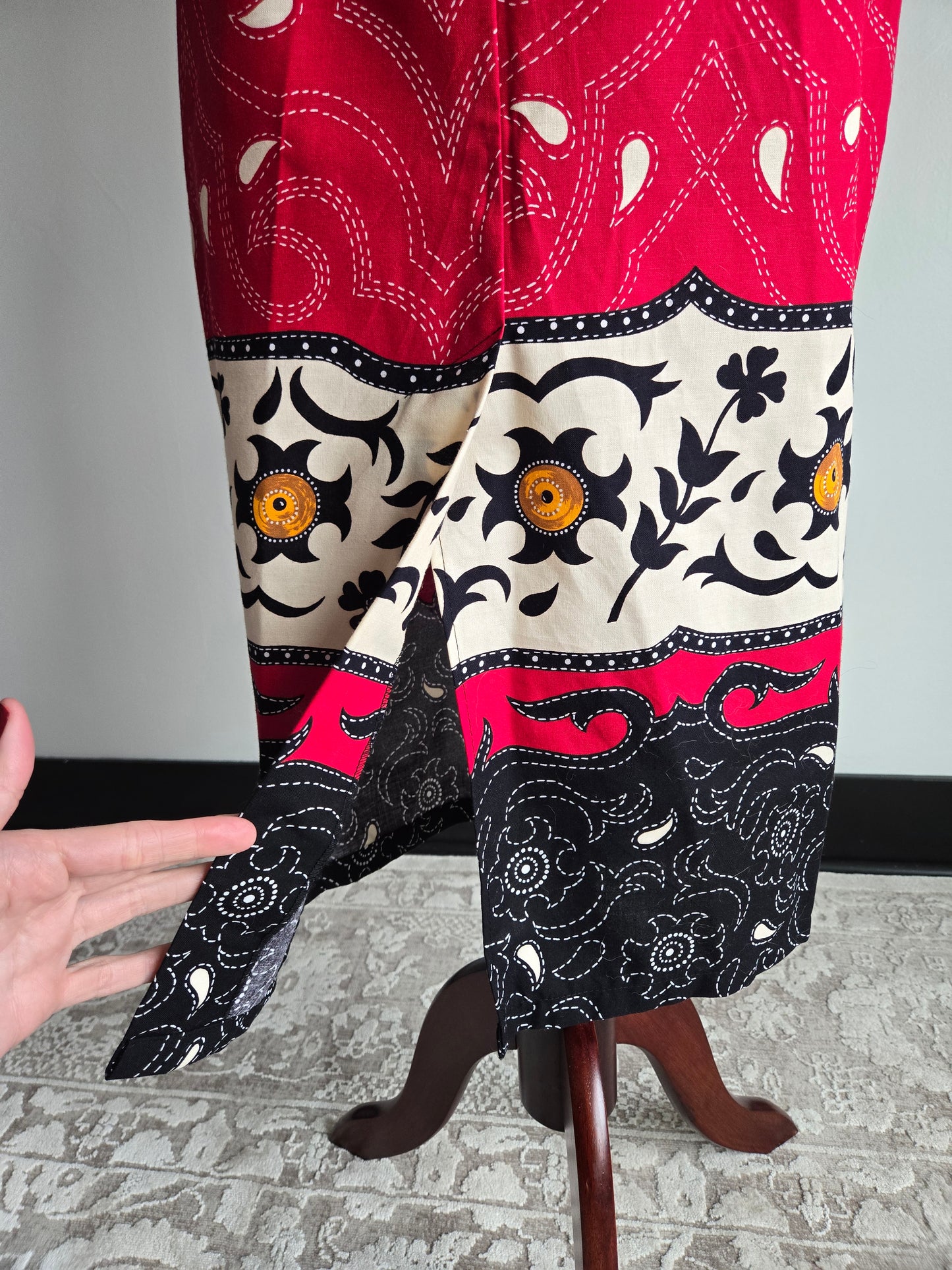 Circle T by Marilyn Lenox Western 100% Cotton Skirt - XS