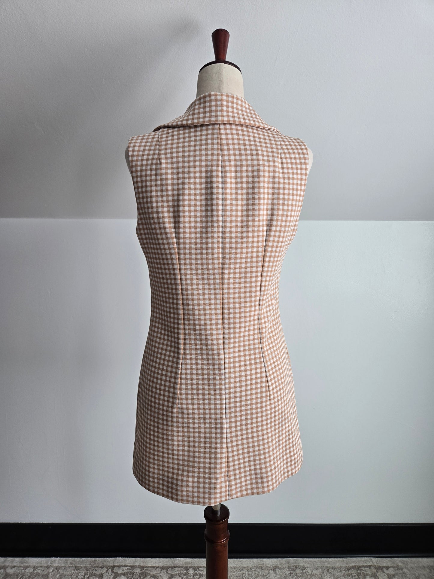 Vintage 60s Hand Made Vest and Pants Two Piece Set - Small