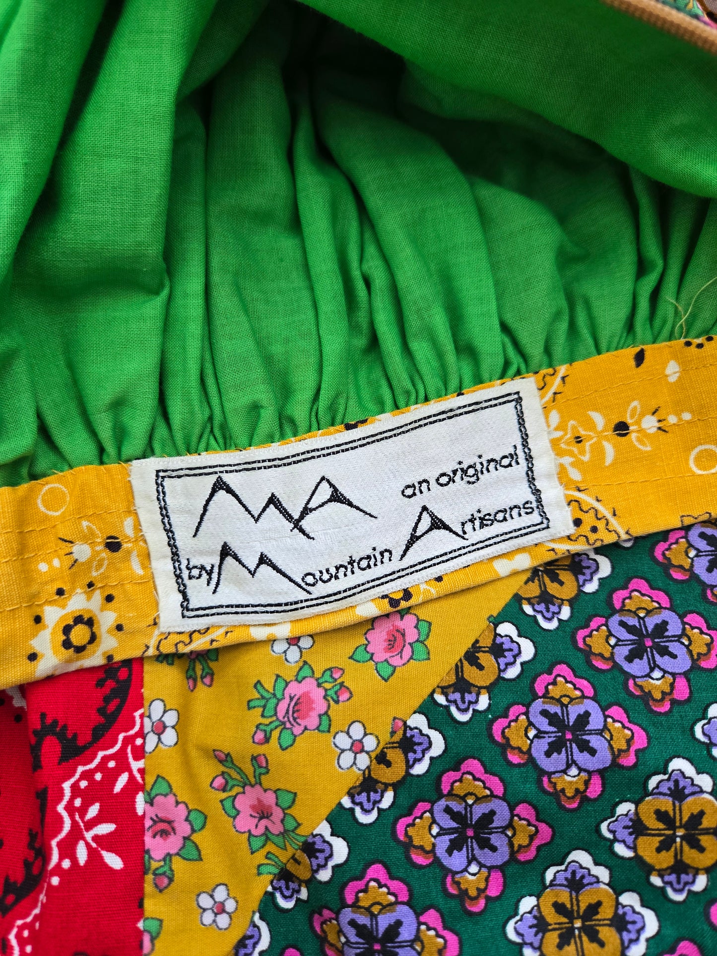 Vintage 70s True Patchwork Skirt - W26"