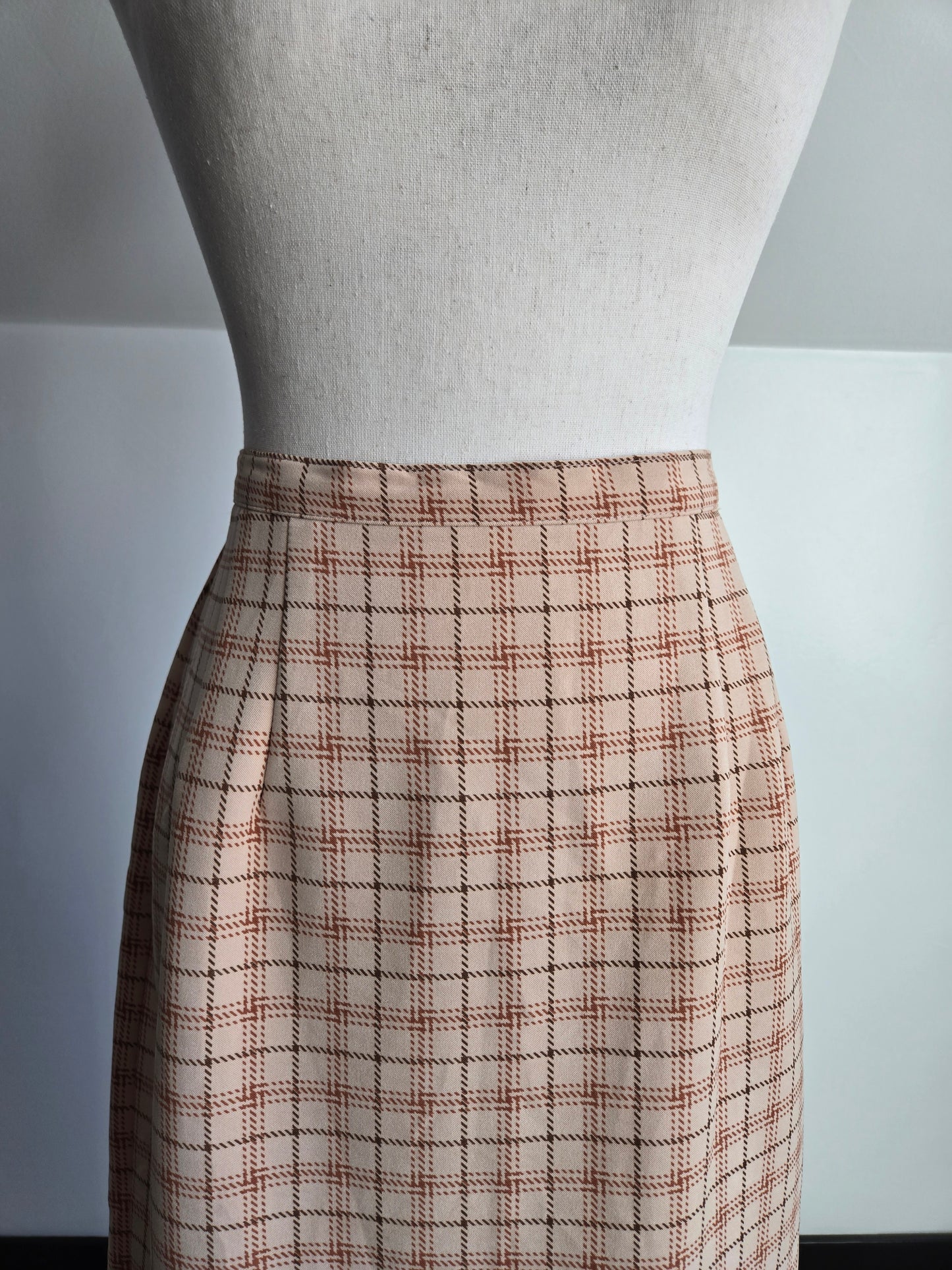 Vintage 90s Intriguing Threads Equestrian Horse Maxi Skirt - W29"