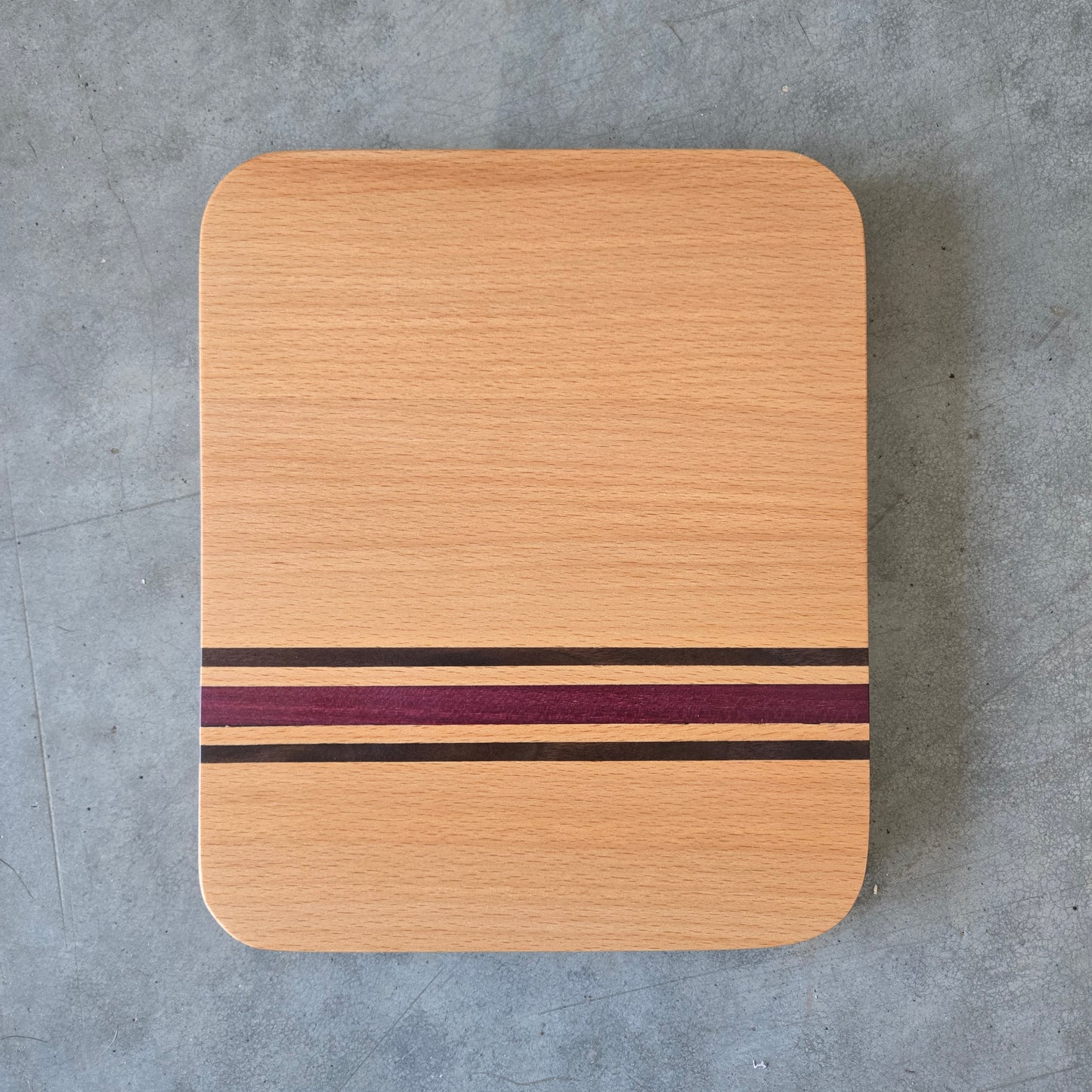 Purpleheart Stripe Cutting Board Two-Piece Set