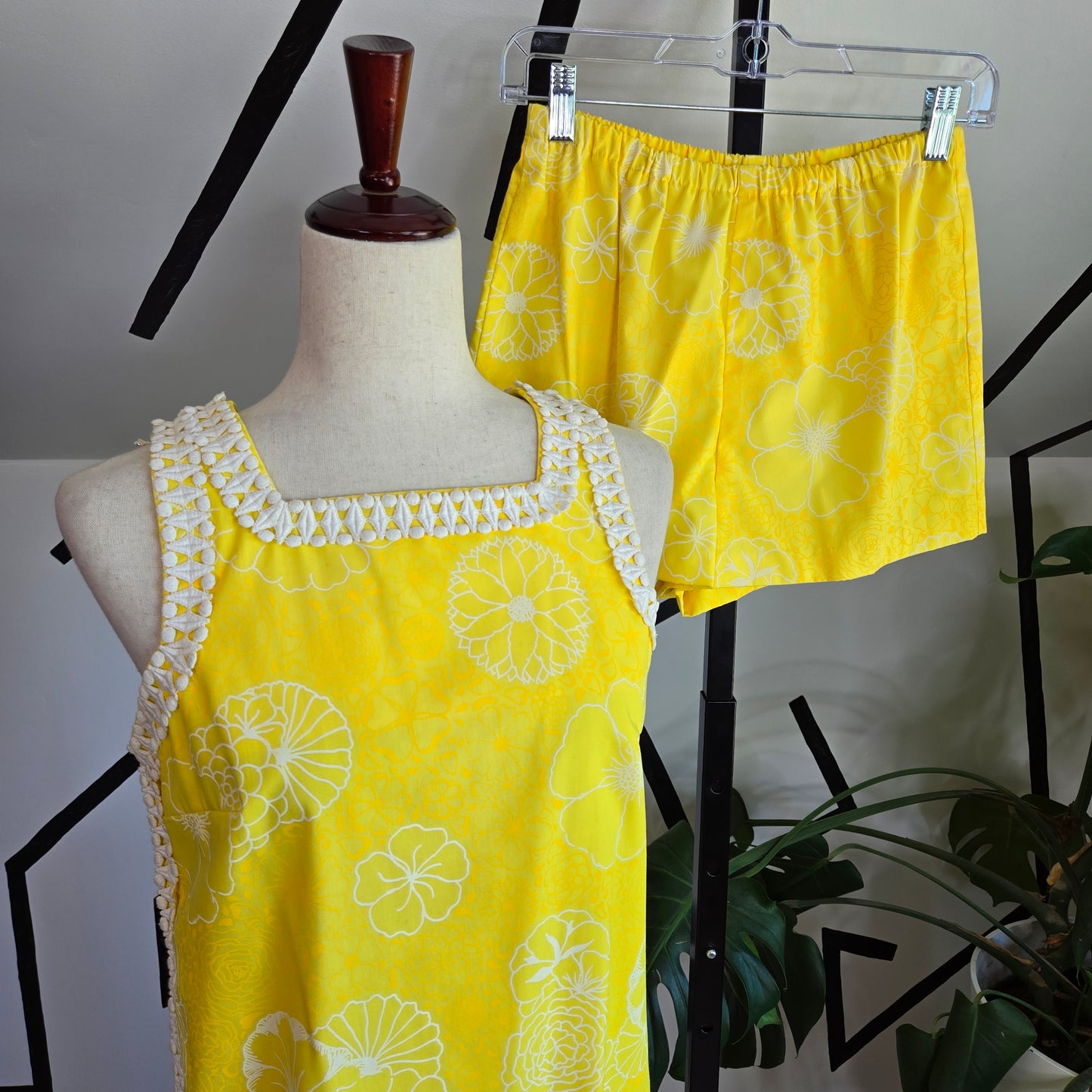 Vintage 1970s The Lilly by Lilly Pulitzer Inc Yellow Two Piece Set