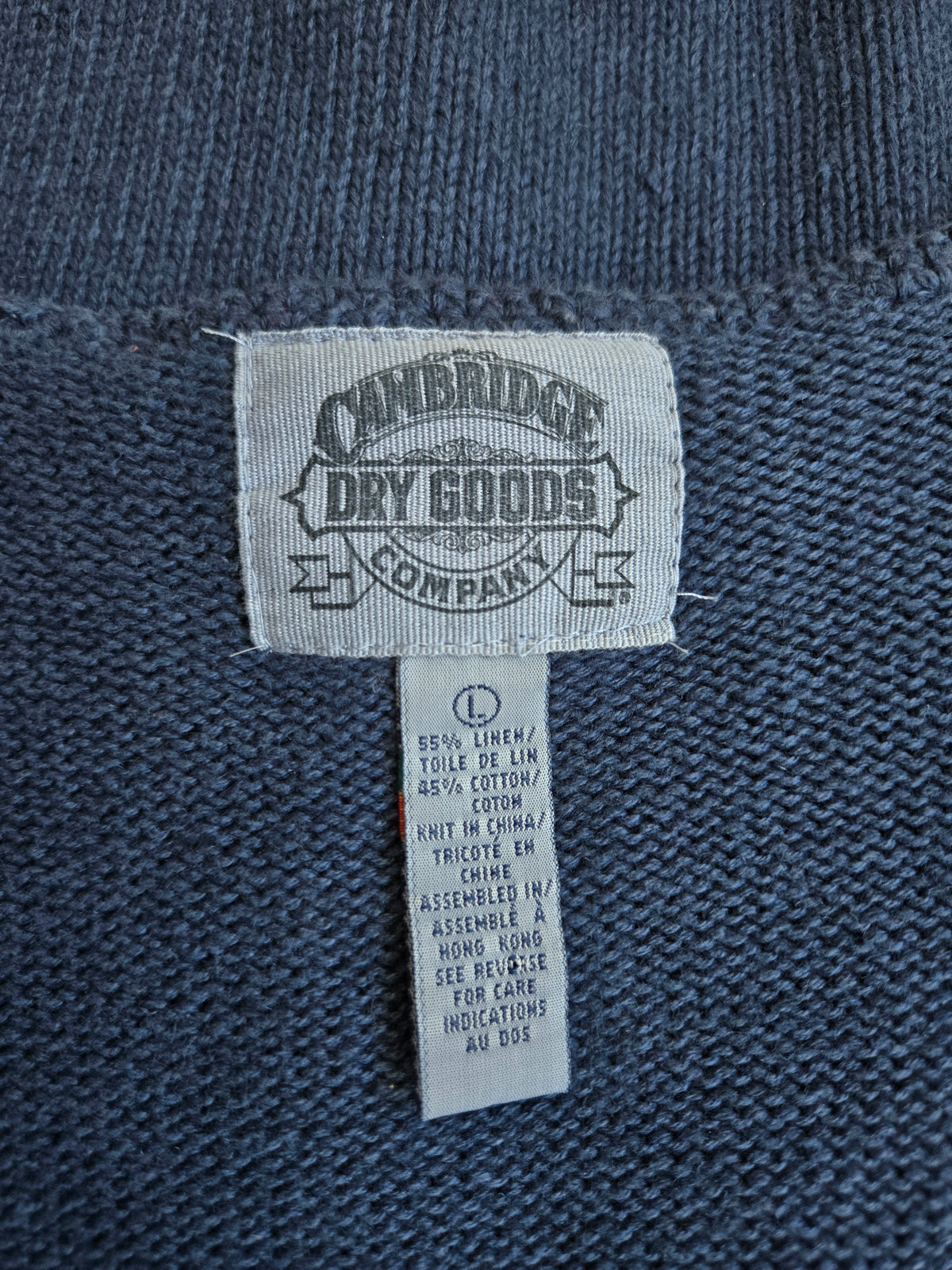 Vintage 90s Linen/Cotton Western Knit Vest - L/XL