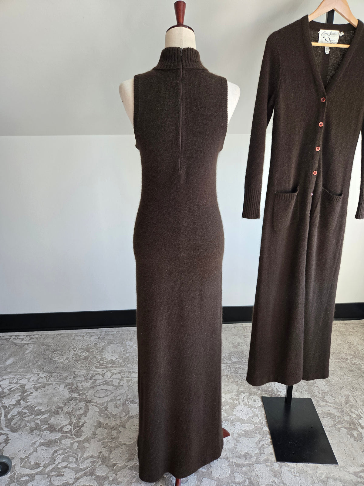 Vintage Jane Justin Lambswool and Angora Two Piece Set - Medium