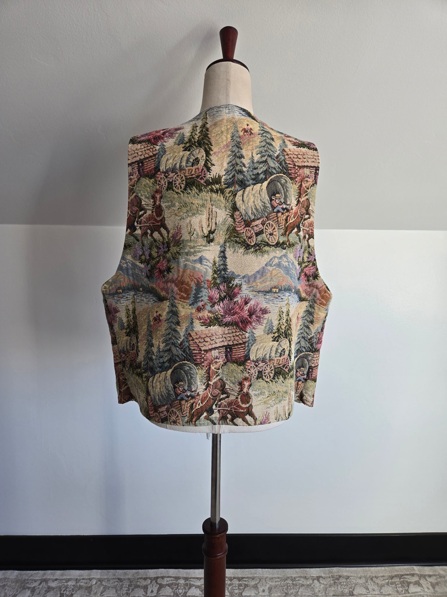 Dion Western Tapestry Vest - XL/2XL