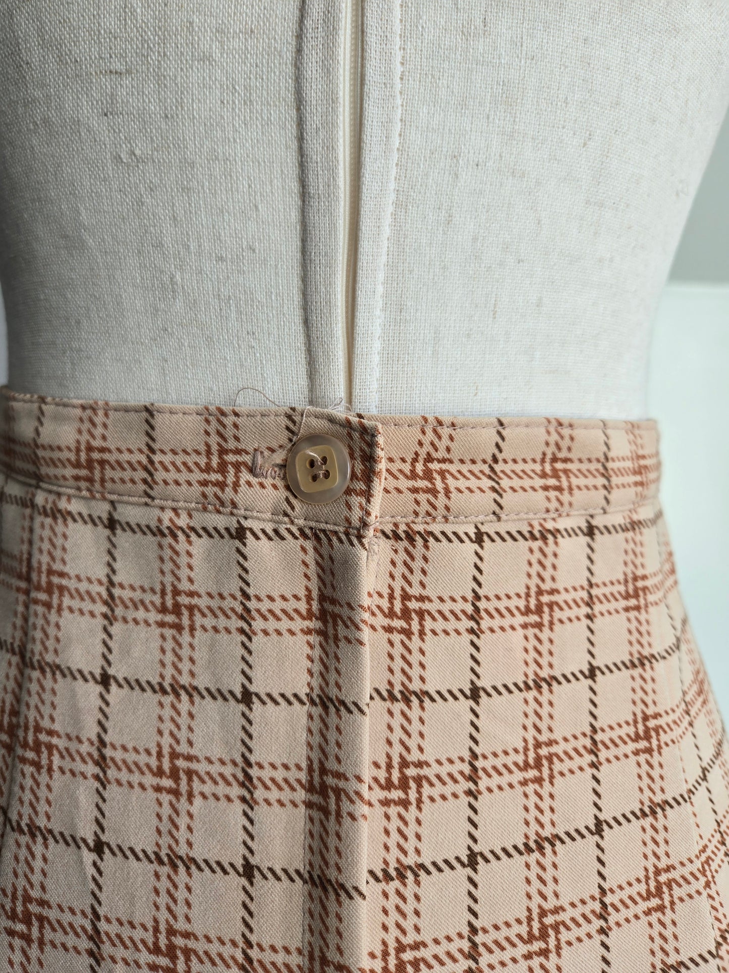 Vintage 90s Intriguing Threads Equestrian Horse Maxi Skirt - W29"