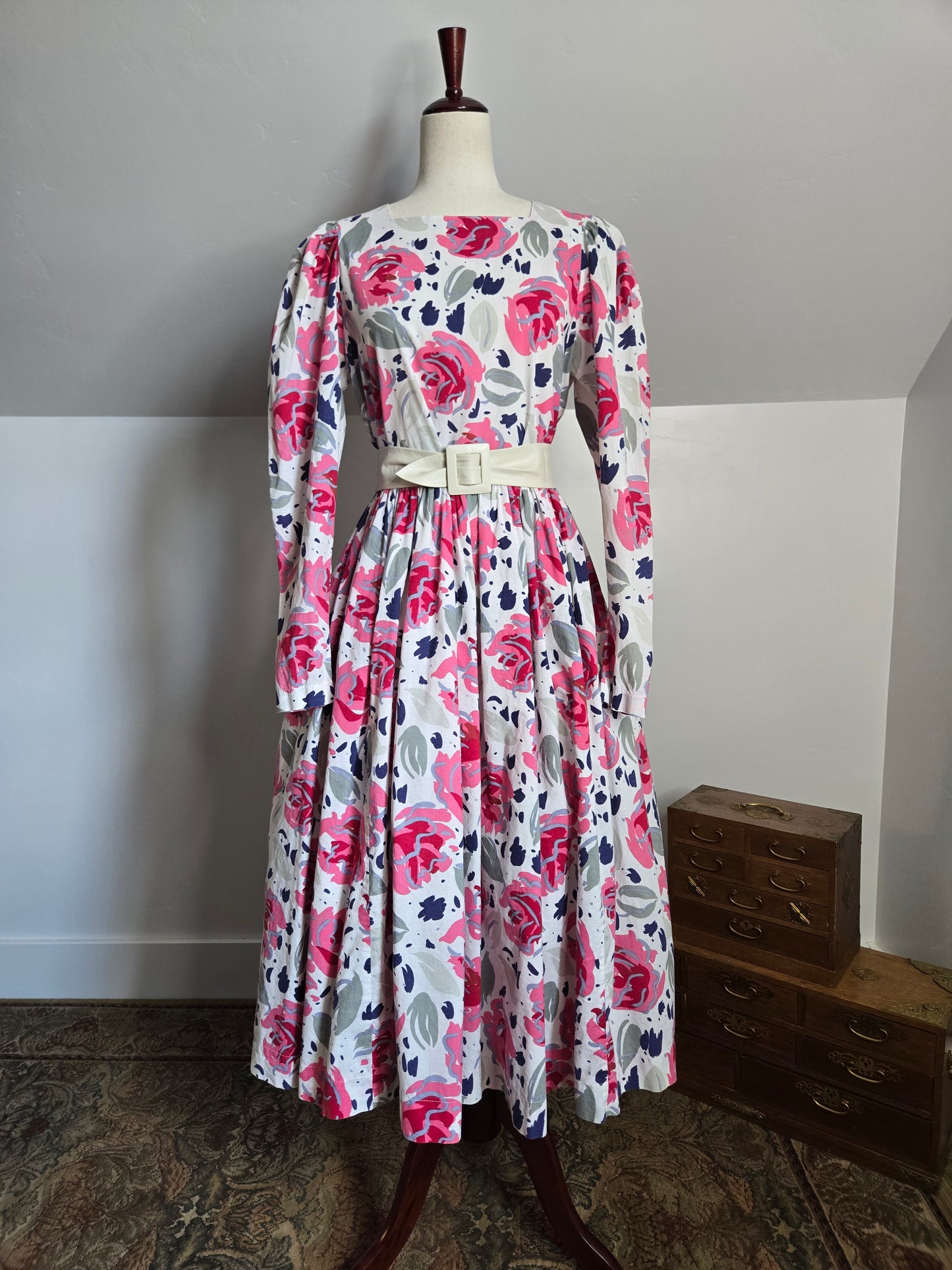 Laura Ashley Made in Great Britain Cotton Floral Dress - large