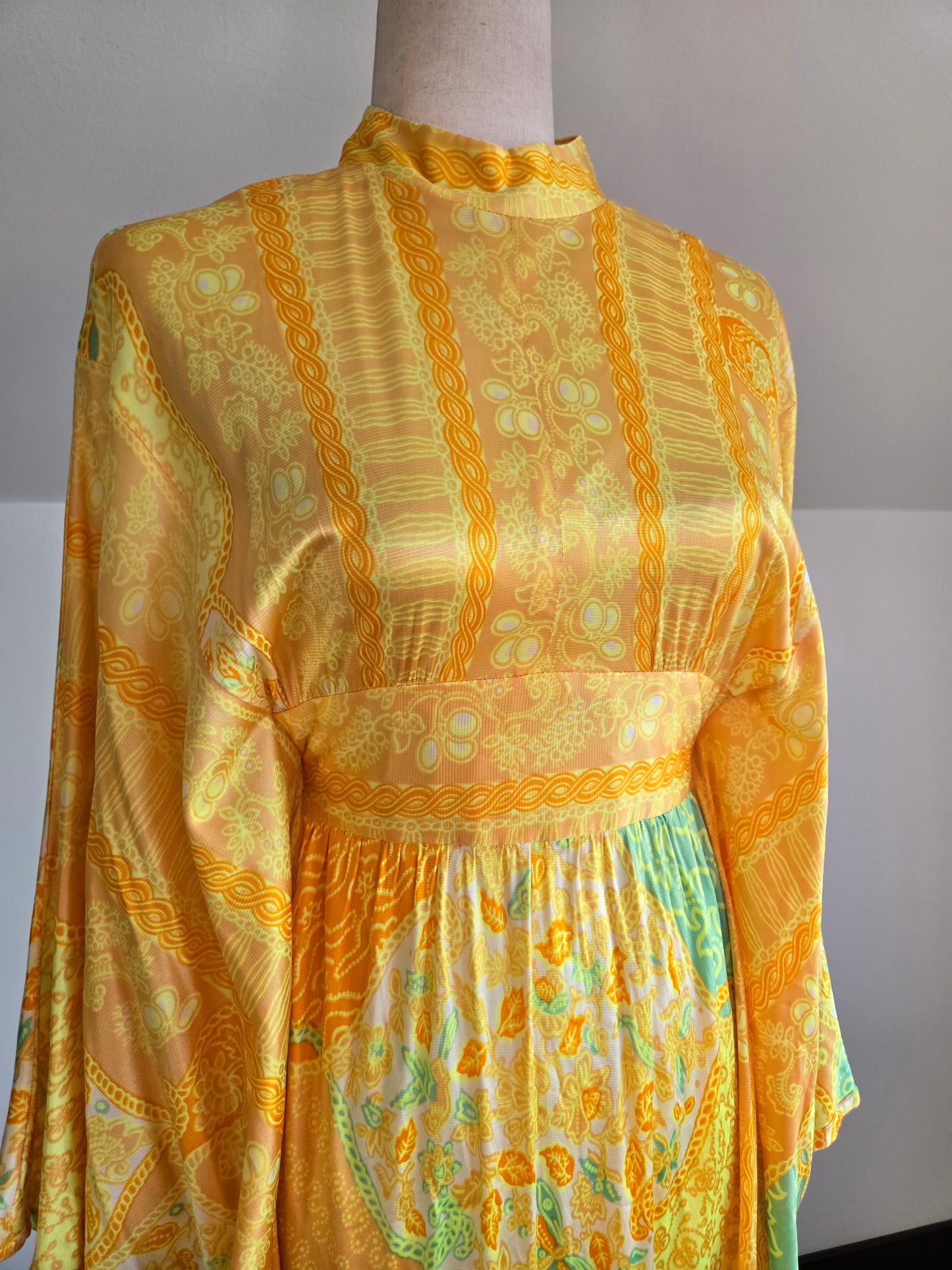 Windsor Vintage 60s Nylon Slinky Caftan Dress - up to large