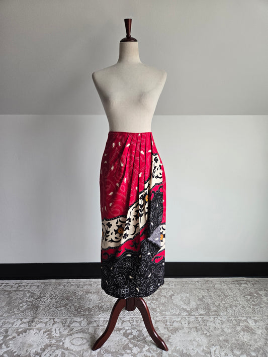 Circle T by Marilyn Lenox Western 100% Cotton Skirt - XS