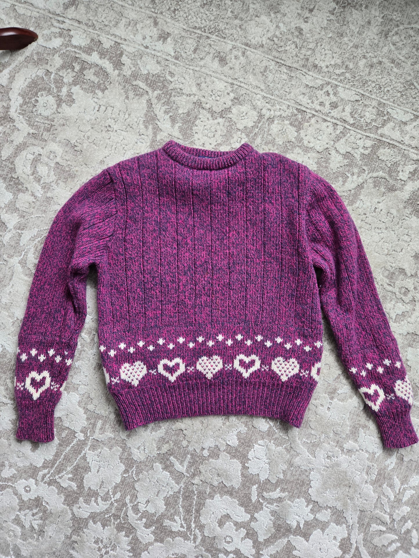 Woolrich Vintage 80s Heart Sweater - large
