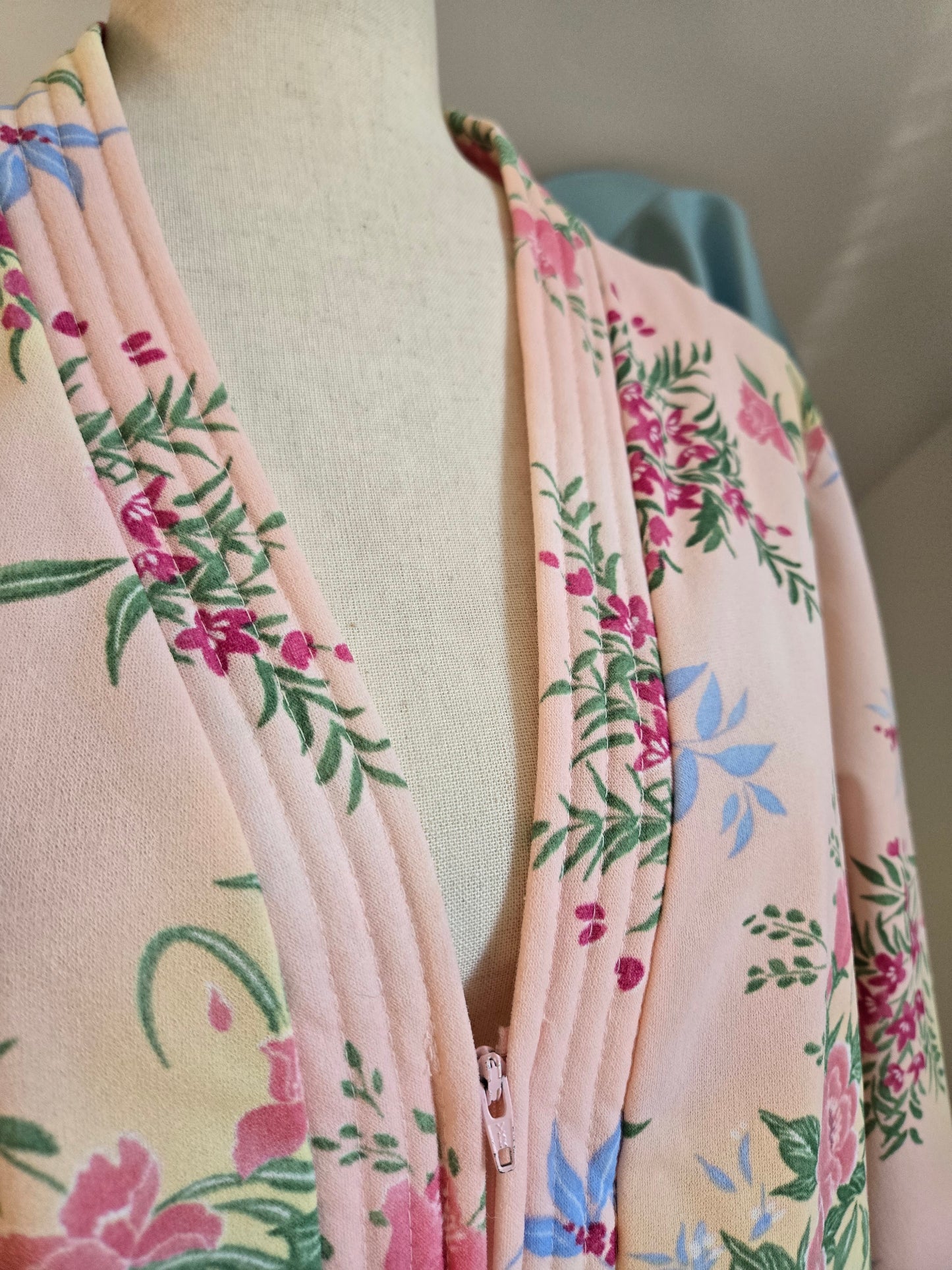 Sears Take Along 60s Union Made Zipper Front Housedress - 2XL