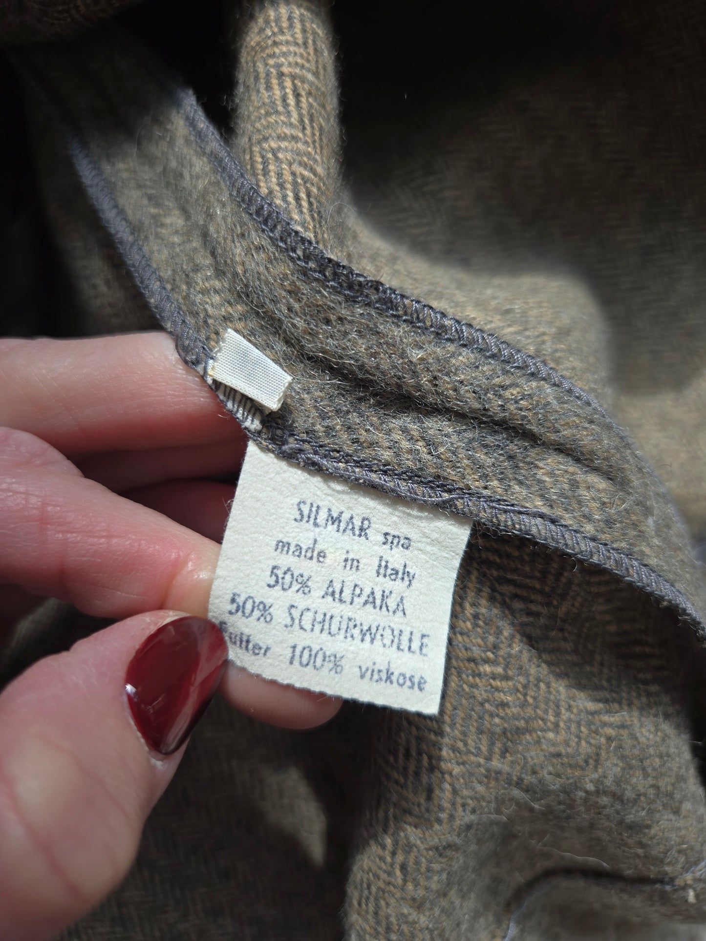 Vintage Silmar 1960s Made in Italy Alpaca Wool Western Skirt - W34"