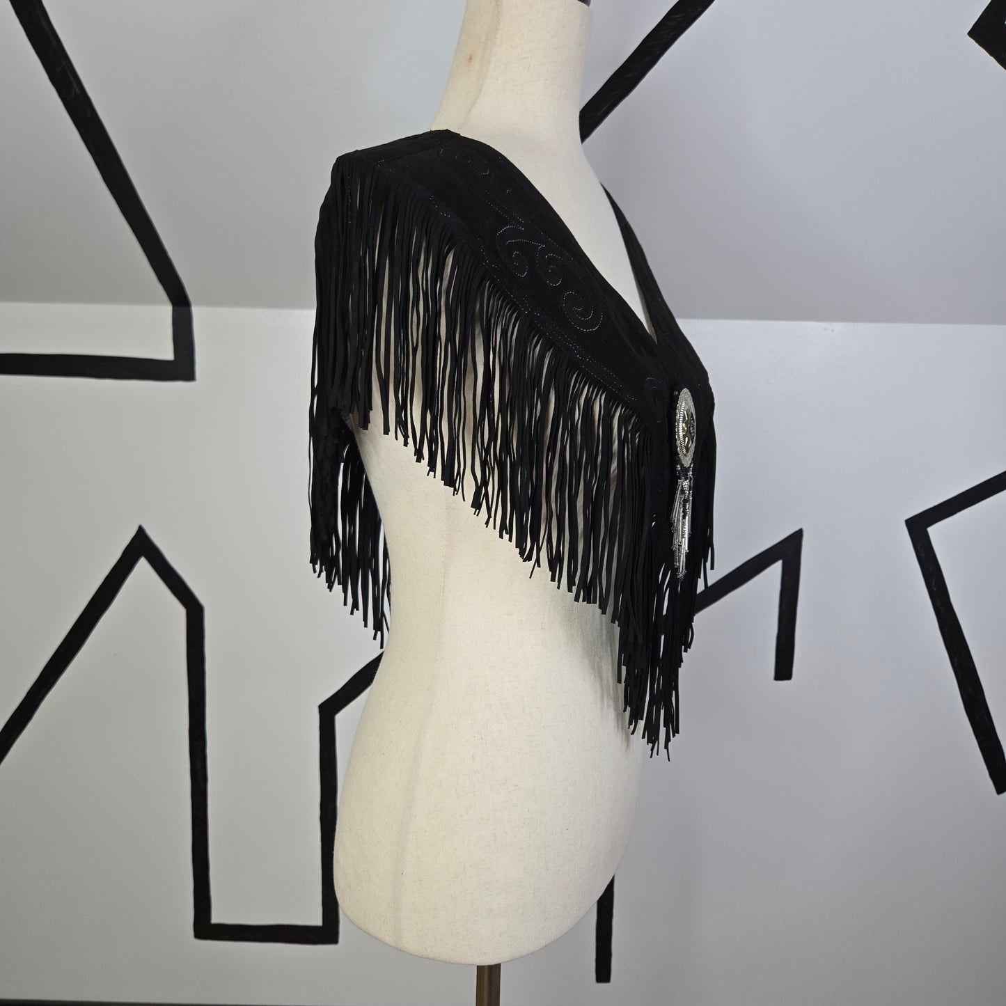 Mustang Annie Vintage Western Wear Handmade Fringe Top from 1999