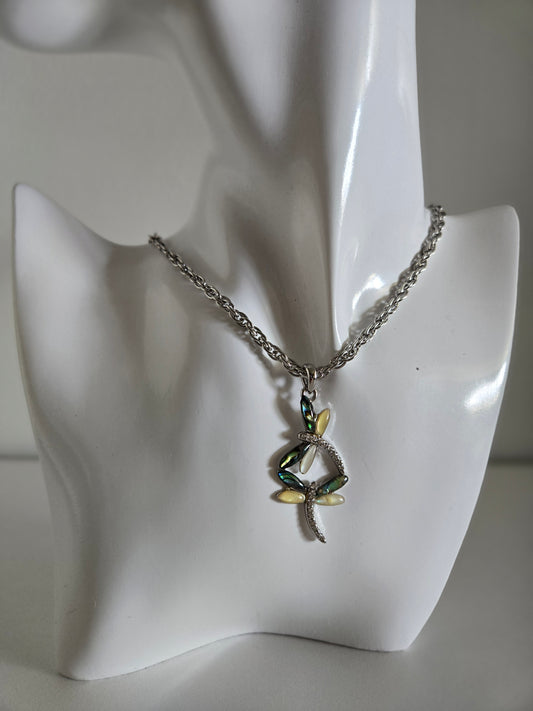 Double Dragonfly Whimsy Necklace