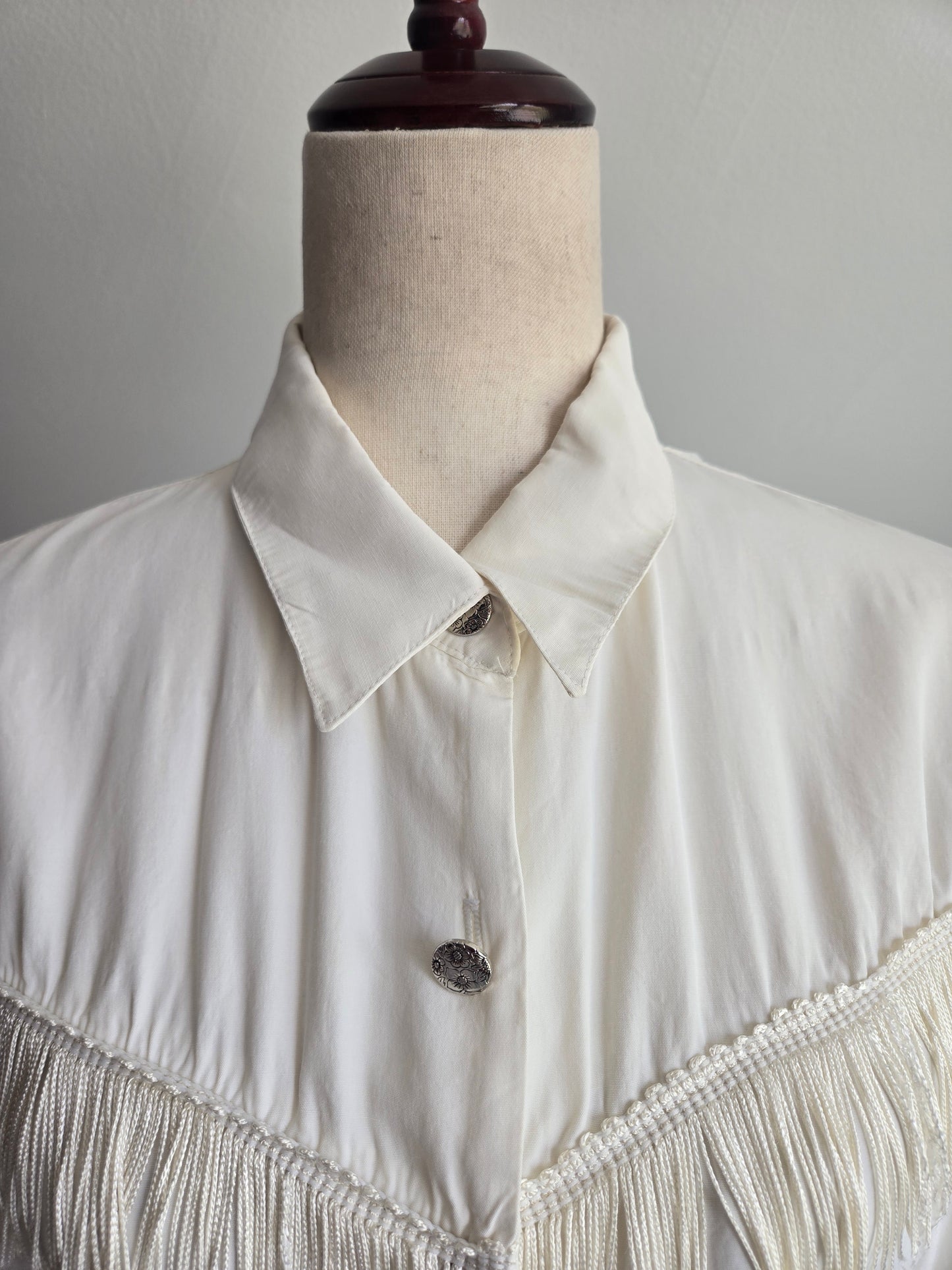 Sitting Pretty Vintage Western Crop Tie Front Top - M/L