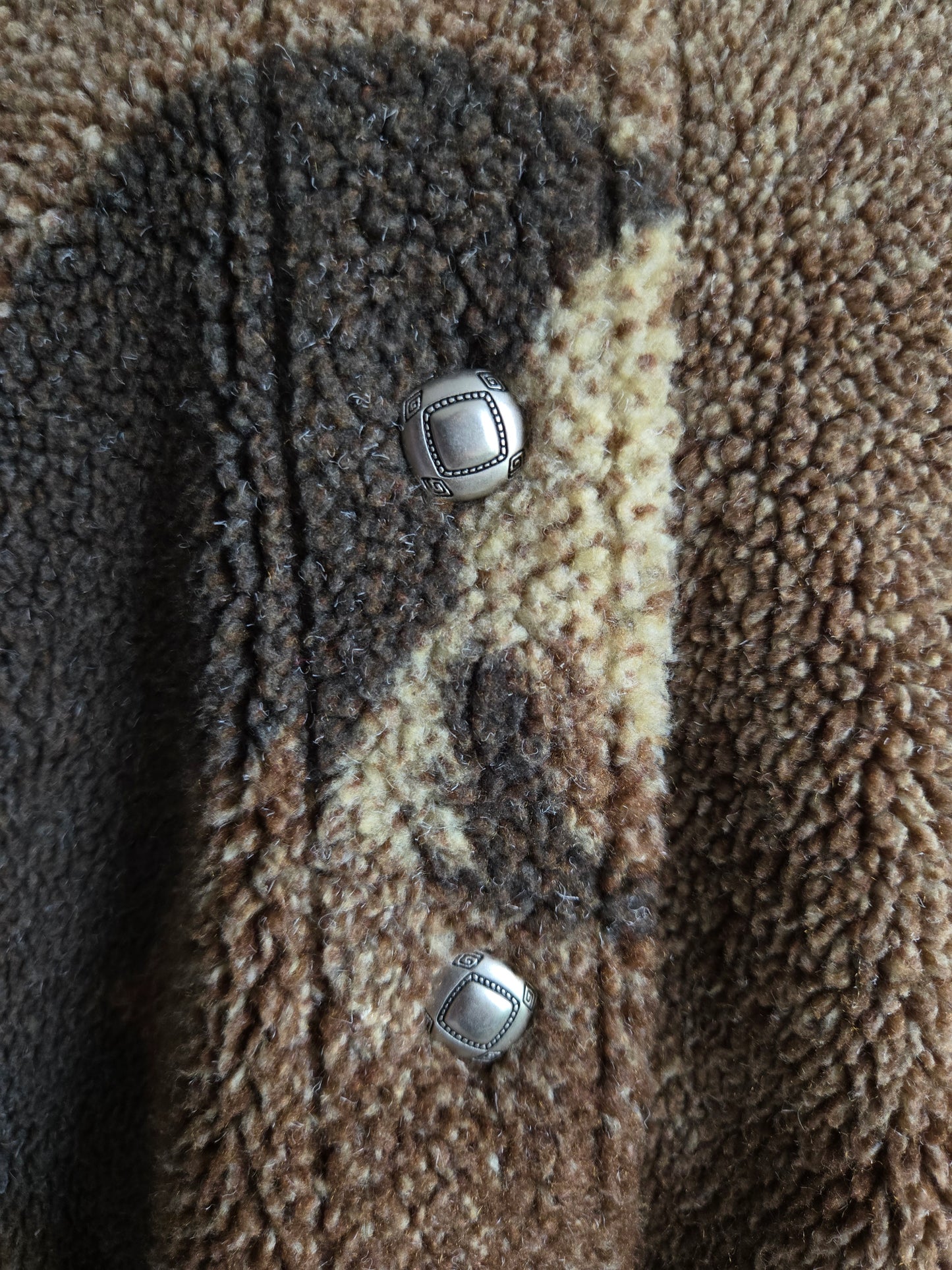 County Clothing Co Vintage 90s Horse Fleece Shacket - Medium