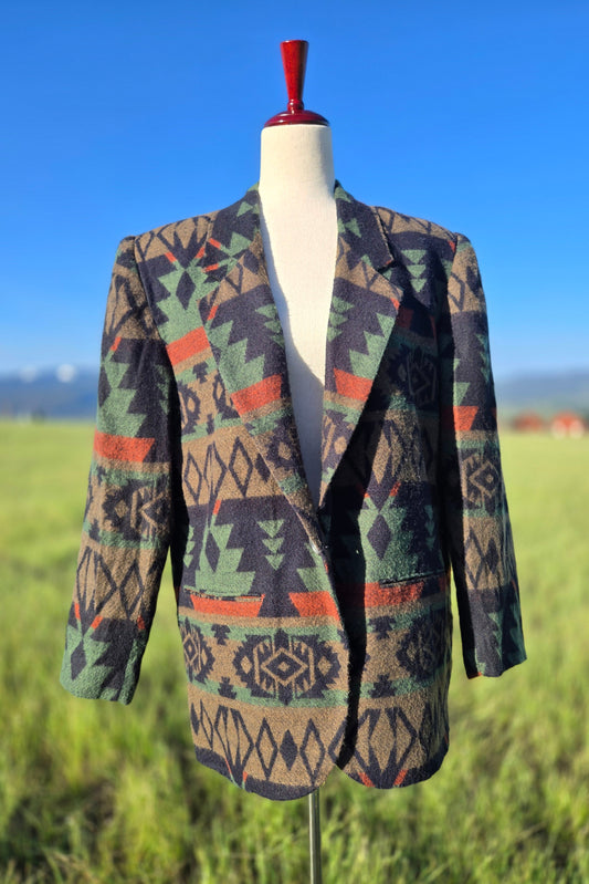 Options by Melrose Vintage 80s Southwest Blazer - Medium