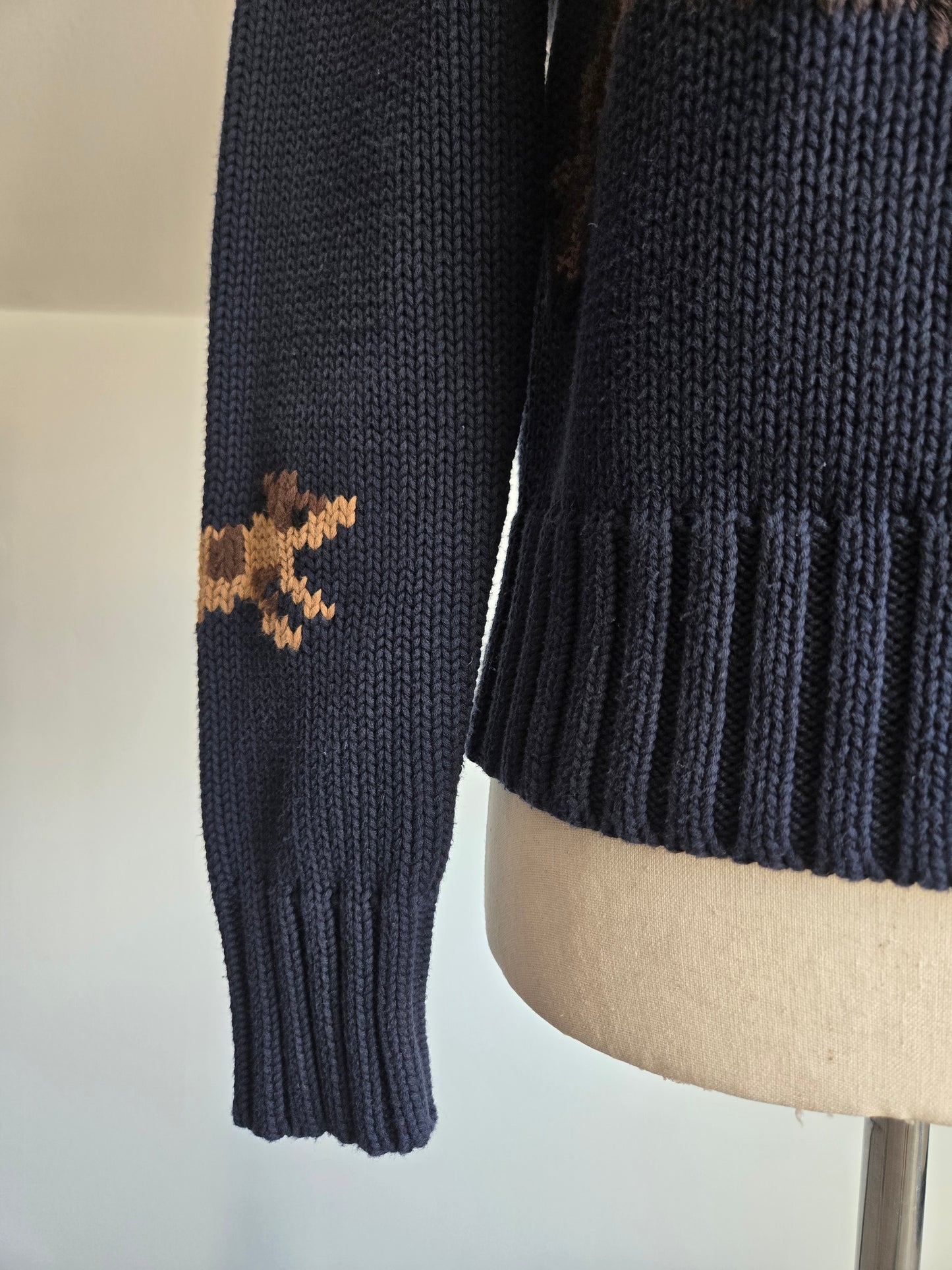 Pendleton Fox Hunt Cotton Sweater - small