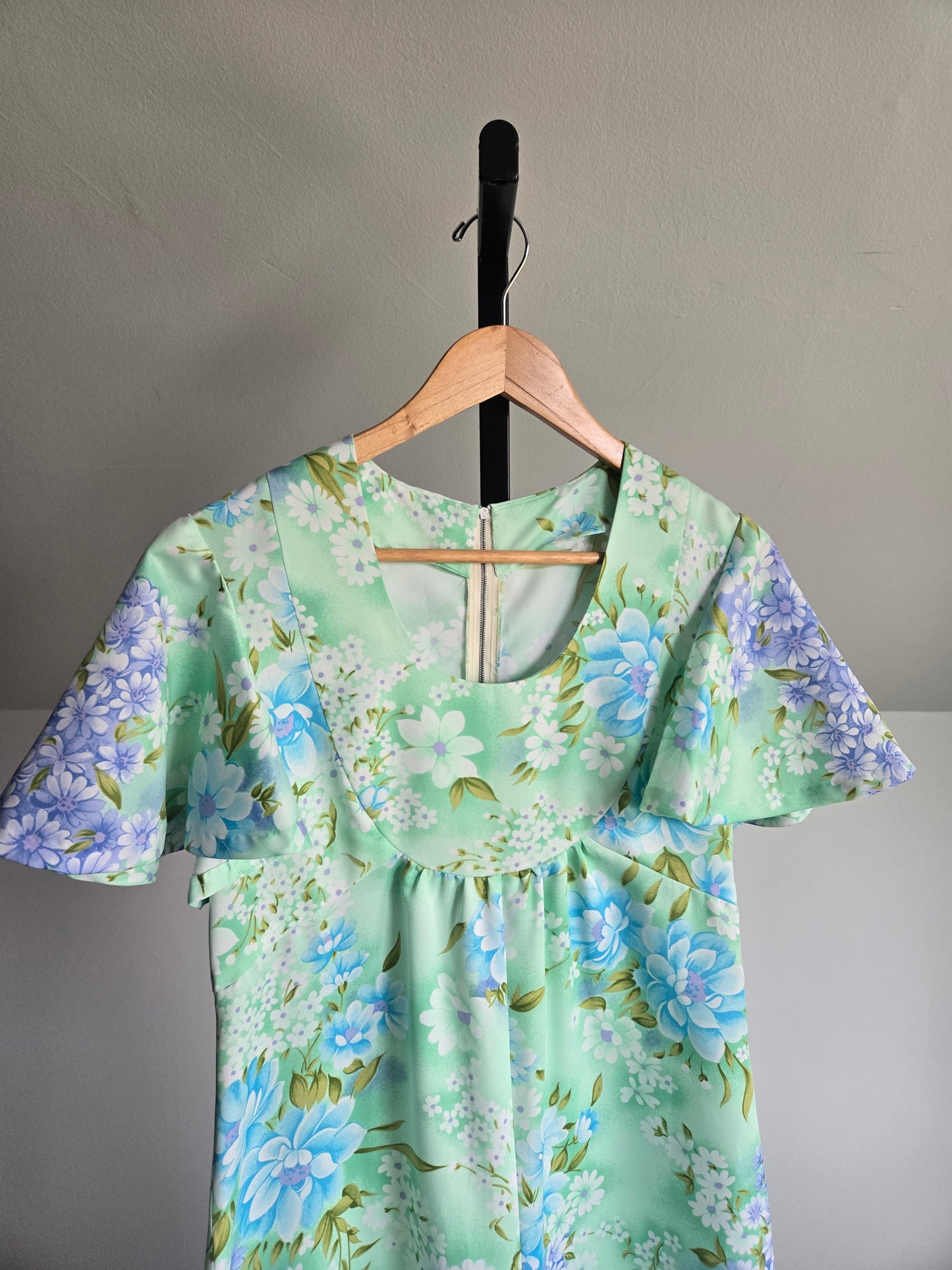 Vintage 1960s Flower Power Jumpsuit - S/M