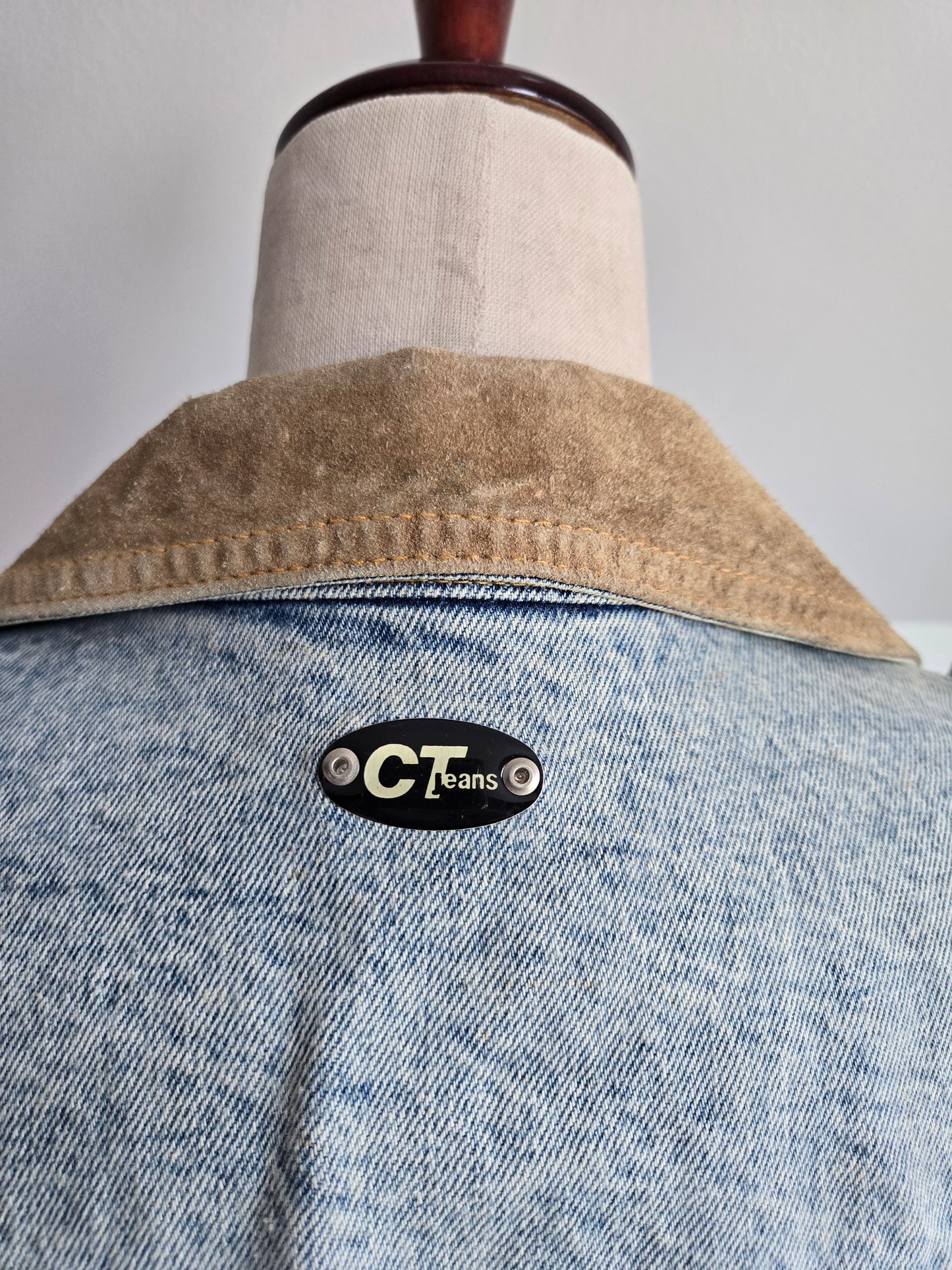 Vintage 90s CT Jeans Denim Two Piece Set Made in Brazil - Medium