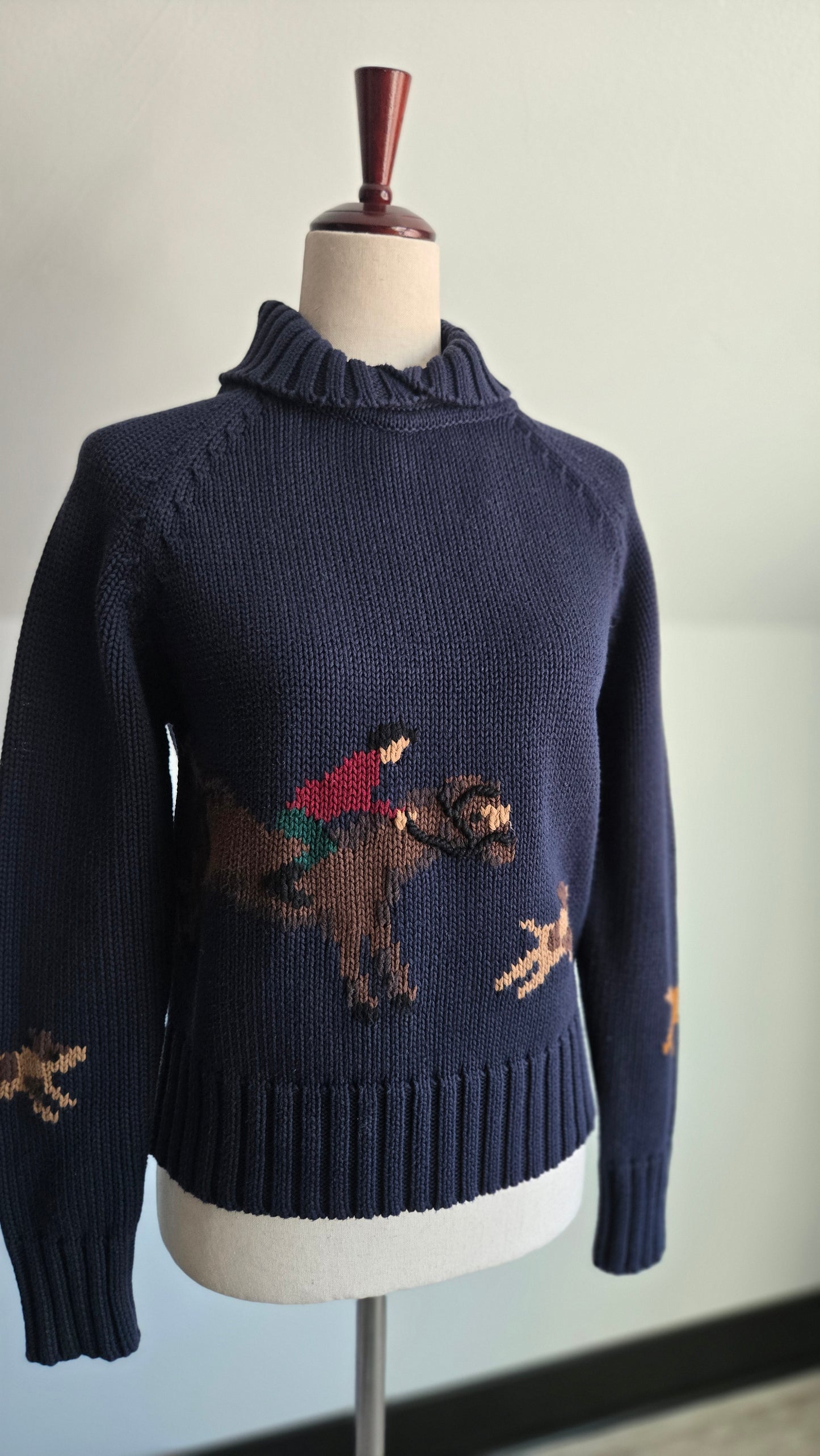 Pendleton Fox Hunt Cotton Sweater - small