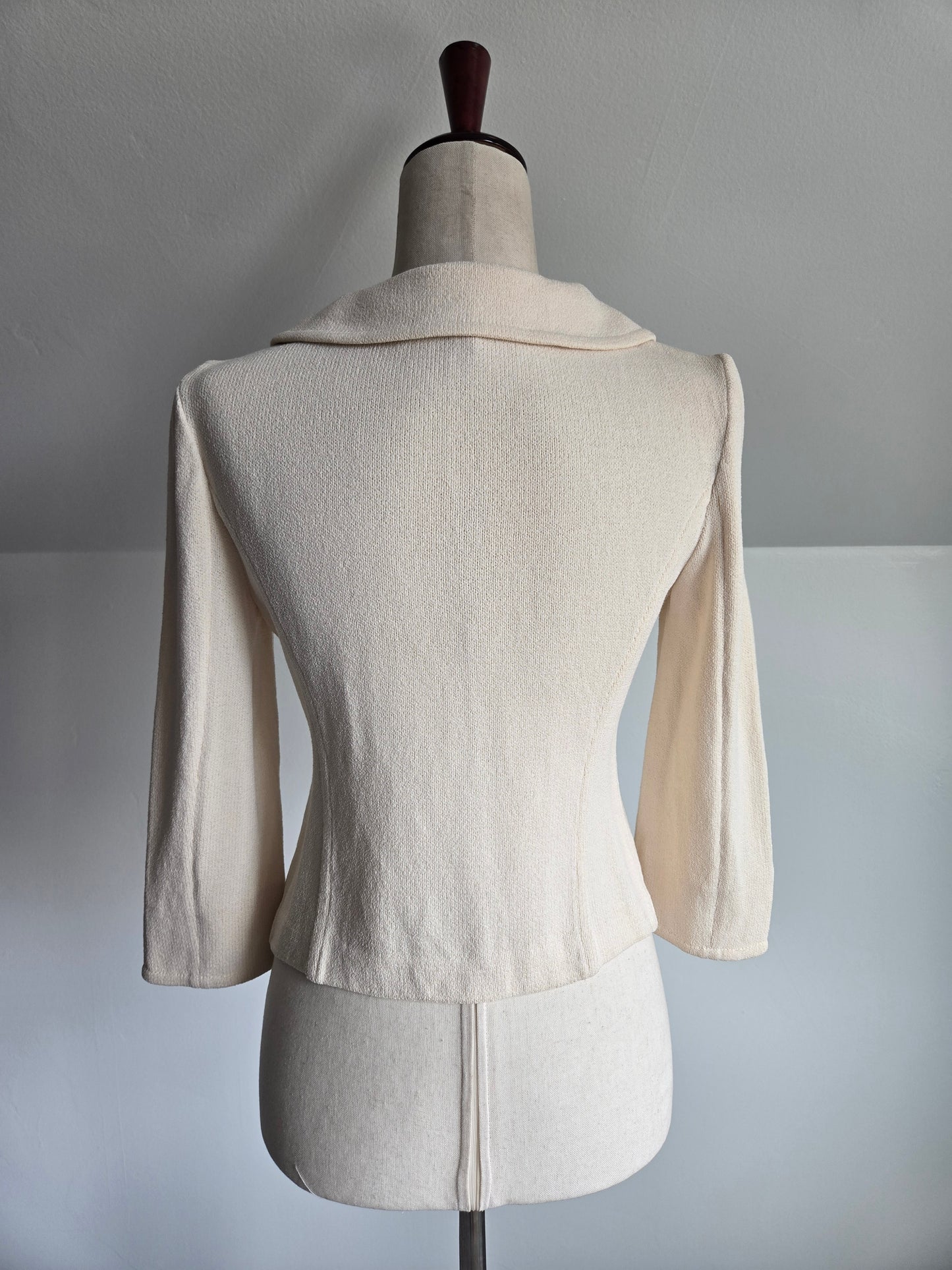 St John Knit Jacket in Ivory - XS/S/M