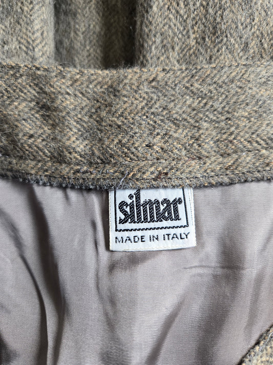 Vintage Silmar 1960s Made in Italy Alpaca Wool Western Skirt - W34"