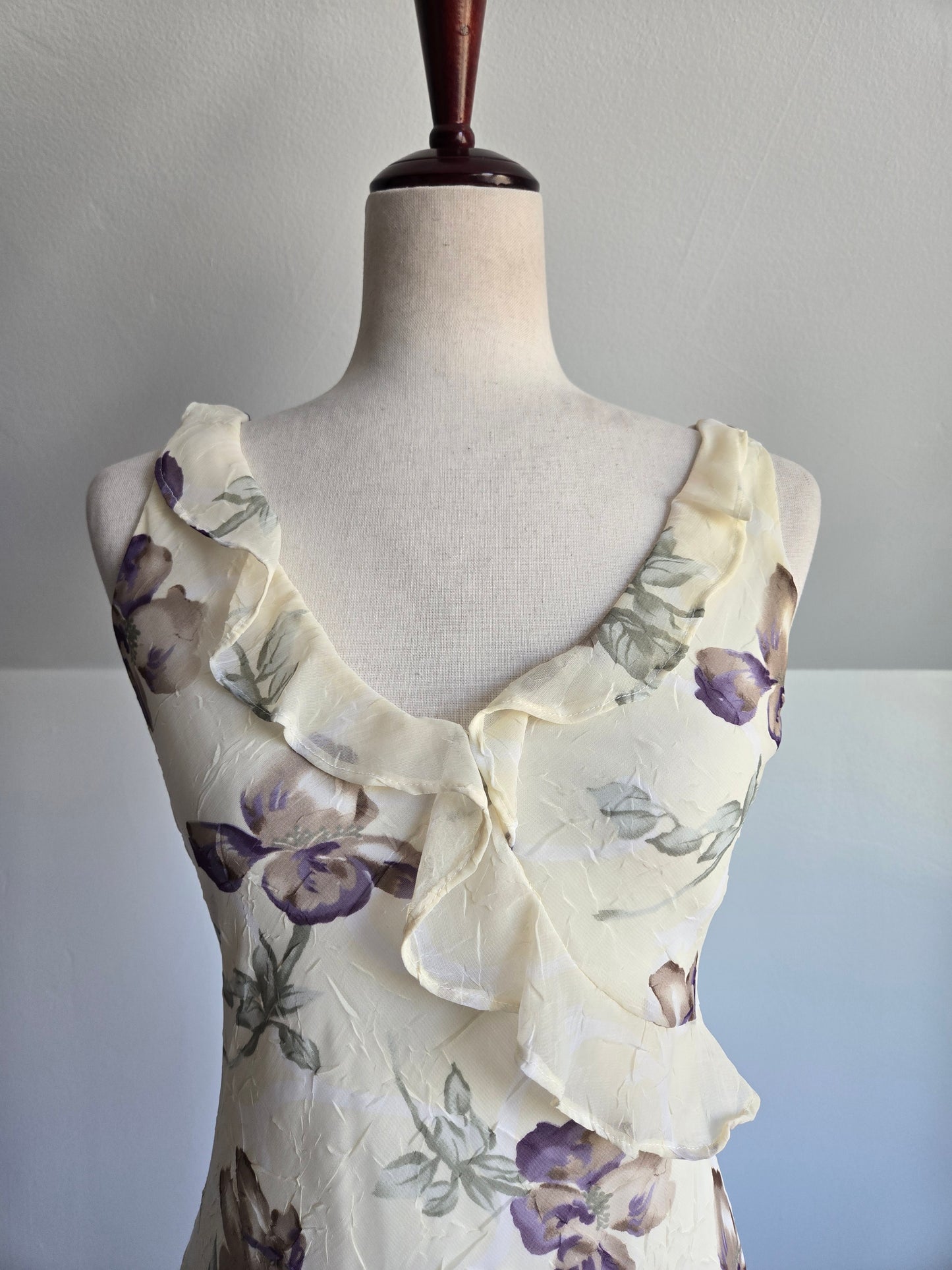 Vintage 90s Breakin' Loose Romantic Floral Dress - Small