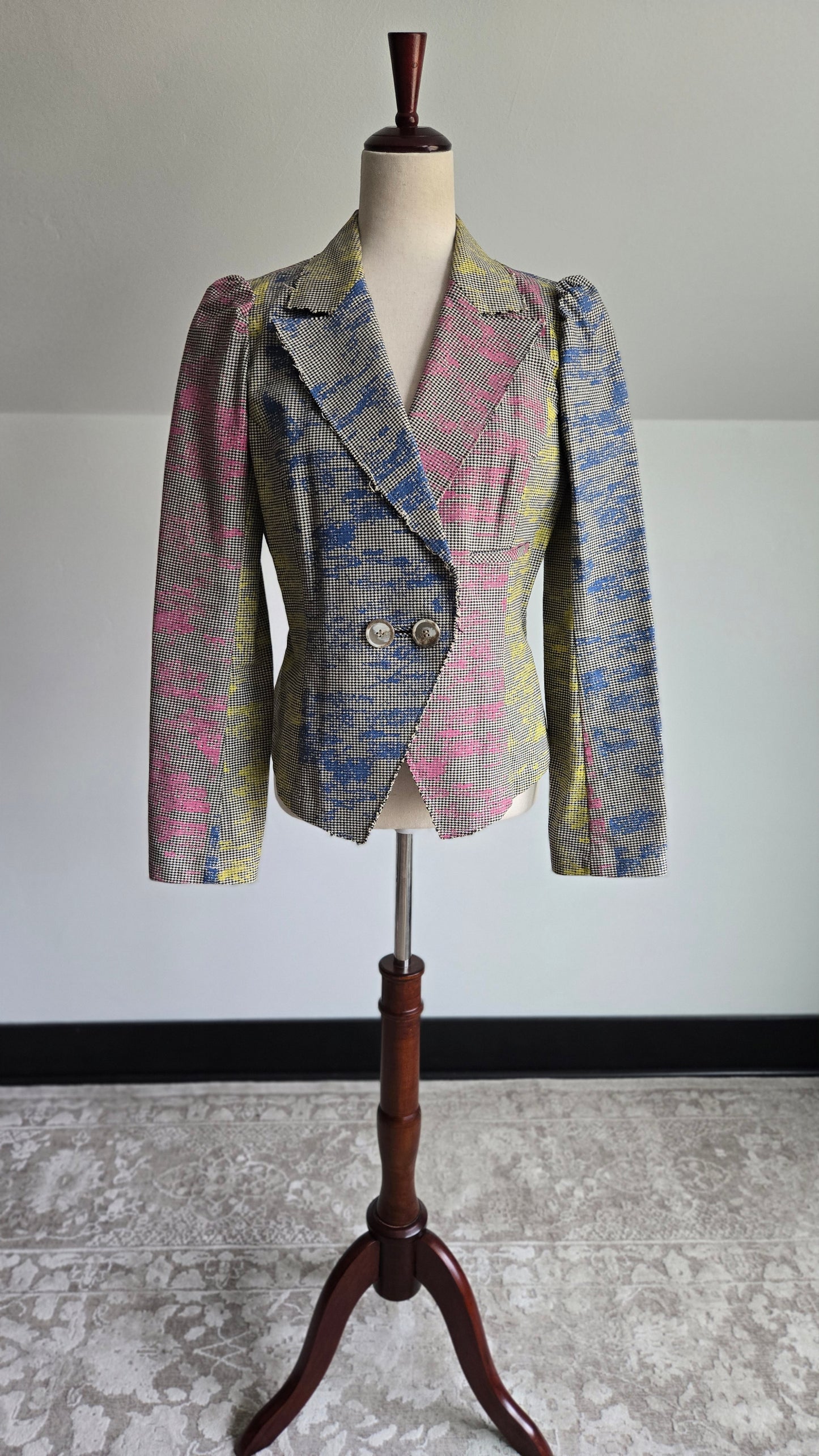 Coromo Japanese Avant Garde Asymmetrical Cotton Blazer - Medium
