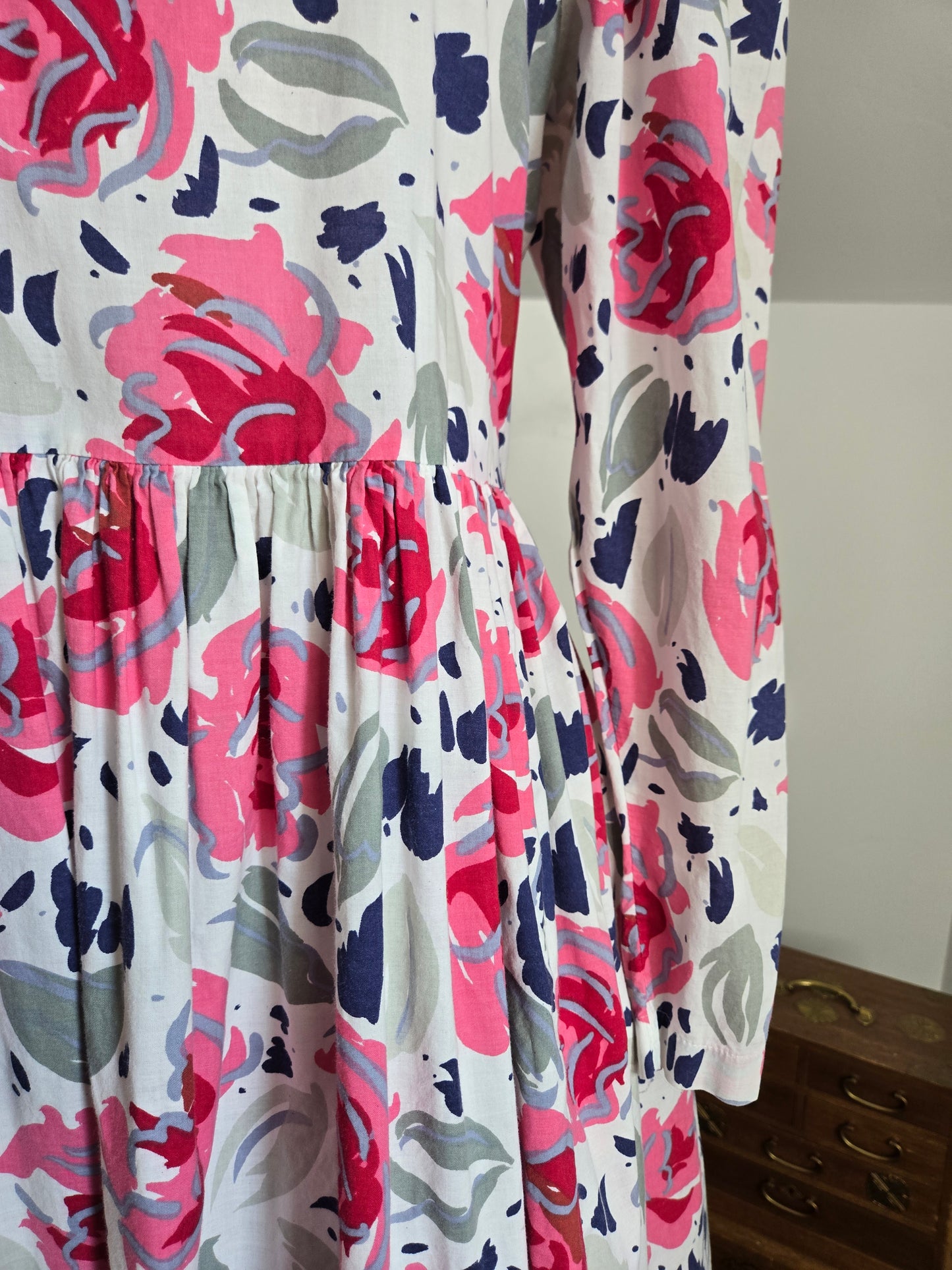 Laura Ashley Made in Great Britain Cotton Floral Dress - large