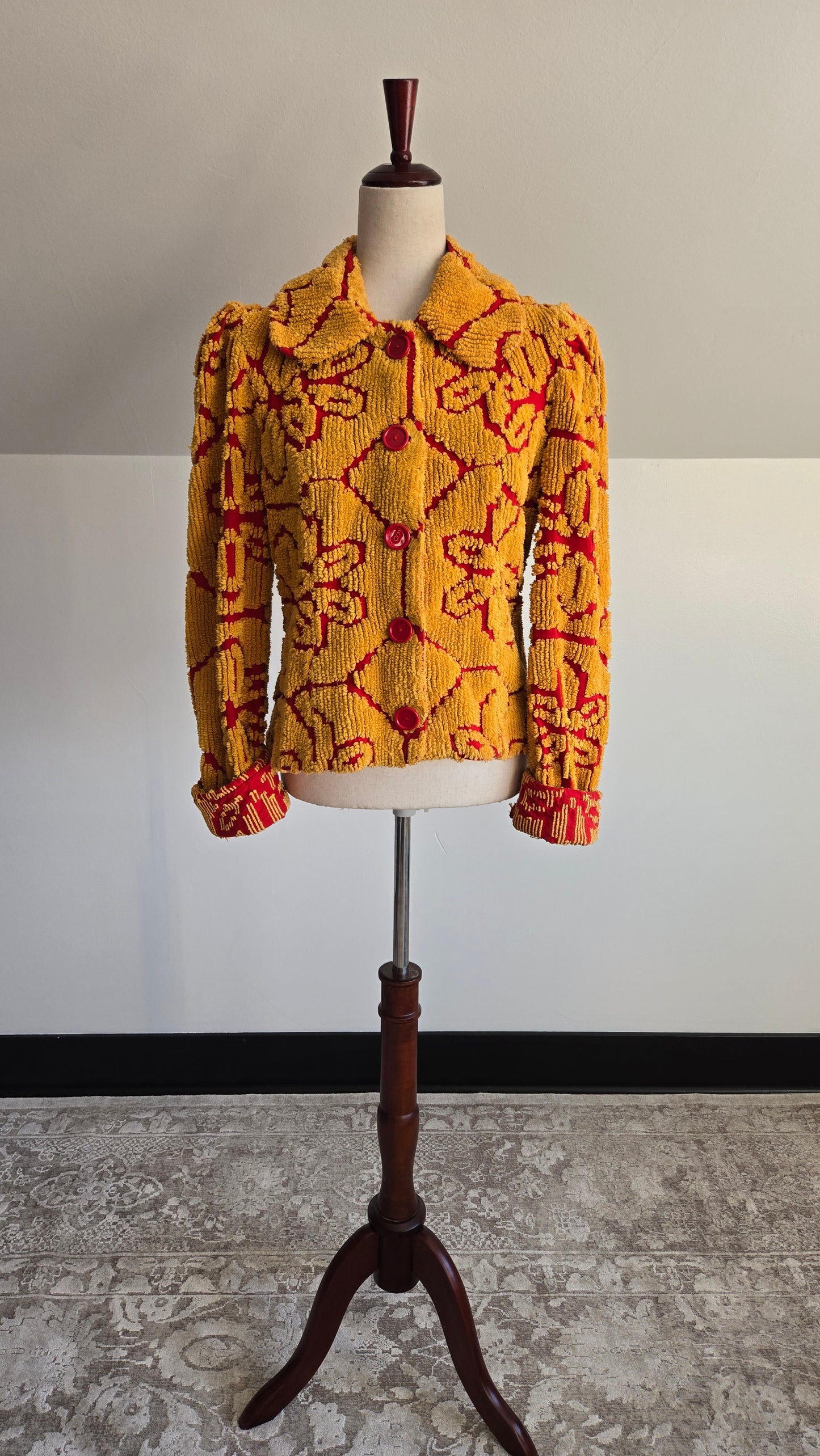Miki Tops Vintage Carpet/Tapestry Style Jacket - small/medium