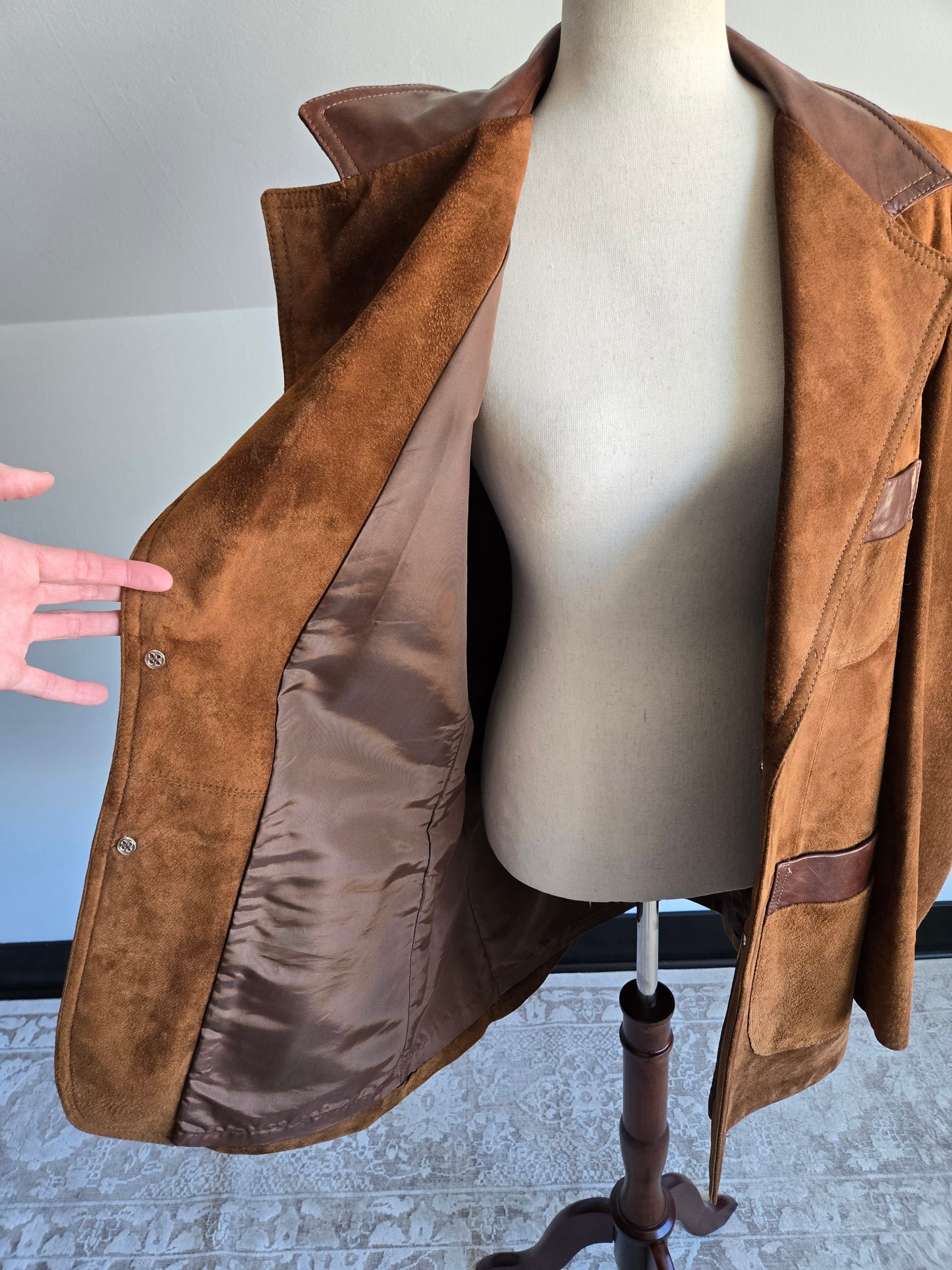 Lakeland Vintage Genuine Suede Leather Blazer - XL