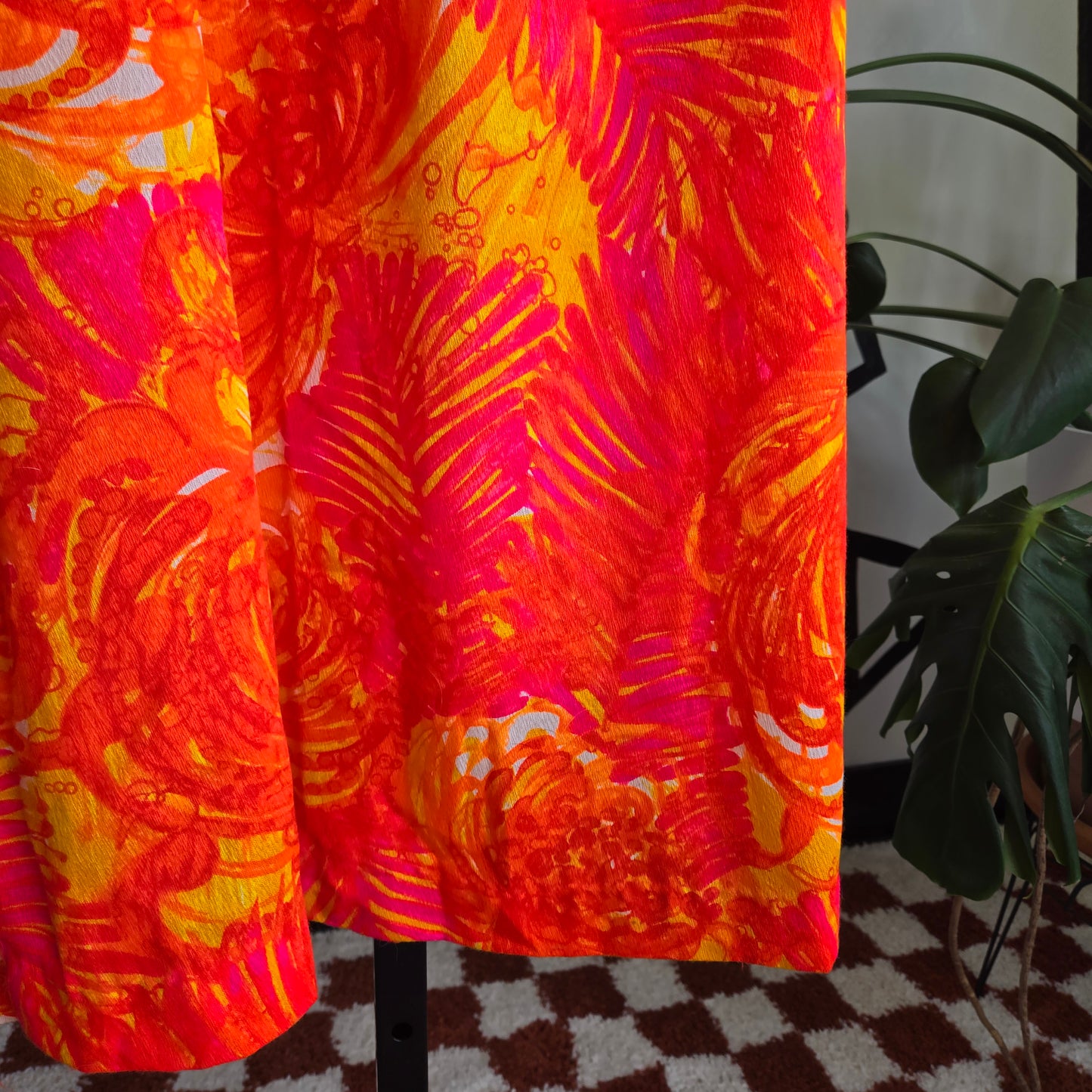 Girl's 70s Made in Hawaii Neon Dayglo Dress - Y12