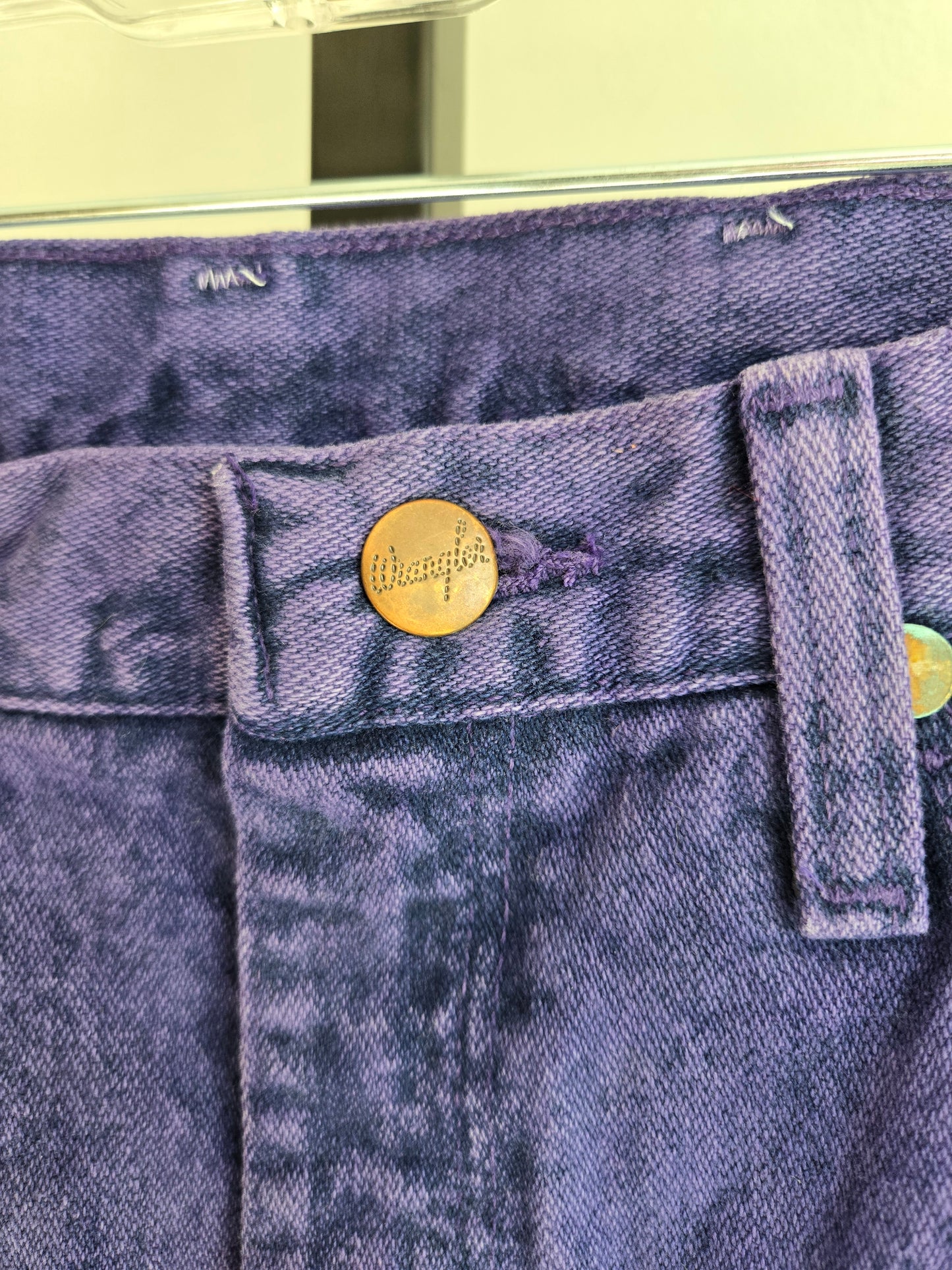 Purple Made in USA Vintage Wranglers - W25-26"
