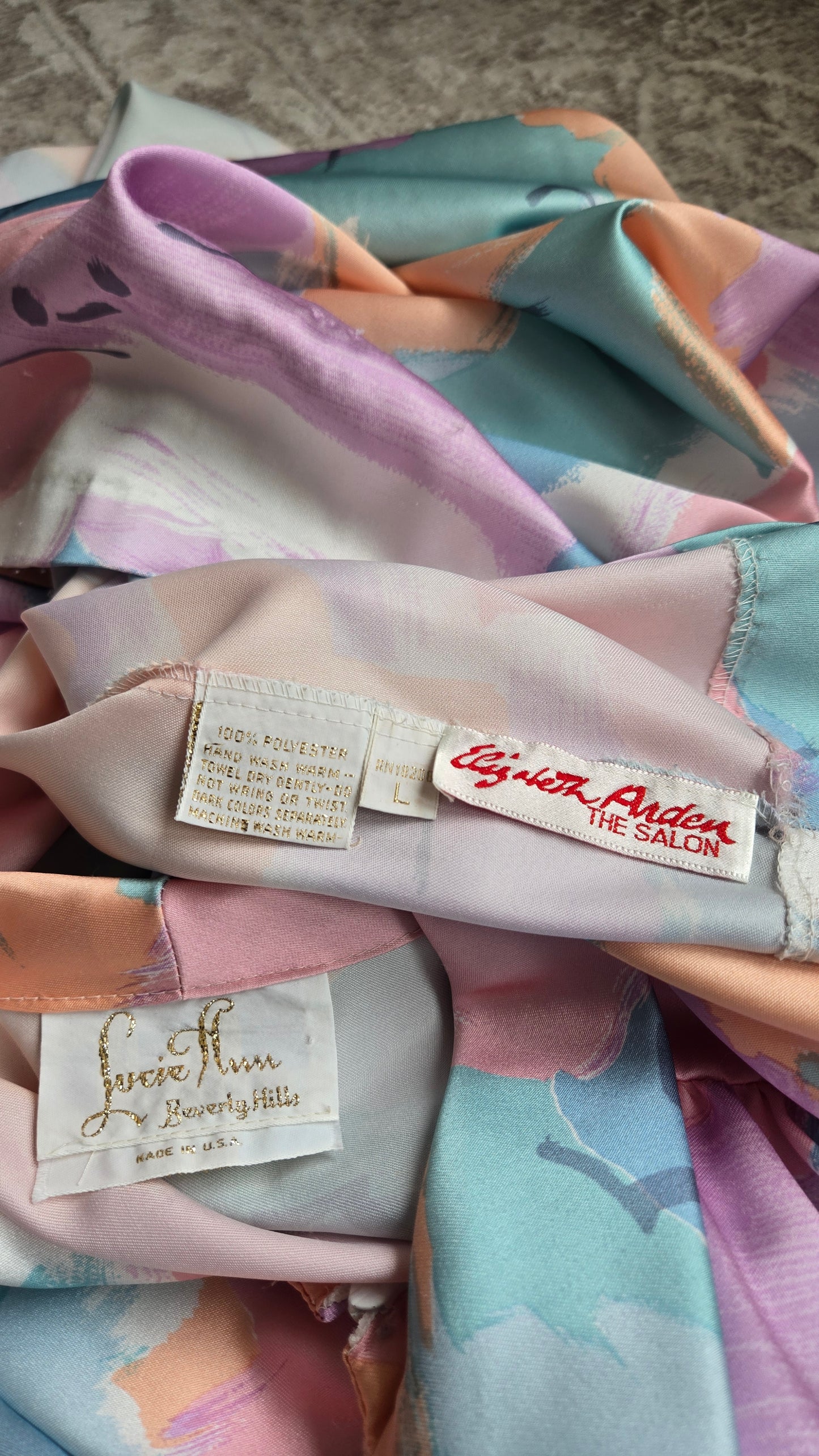 Rare Lucie Ann Beverly Hills Vintage 60s Elizabeth Arden Edition Dress - Large/XL