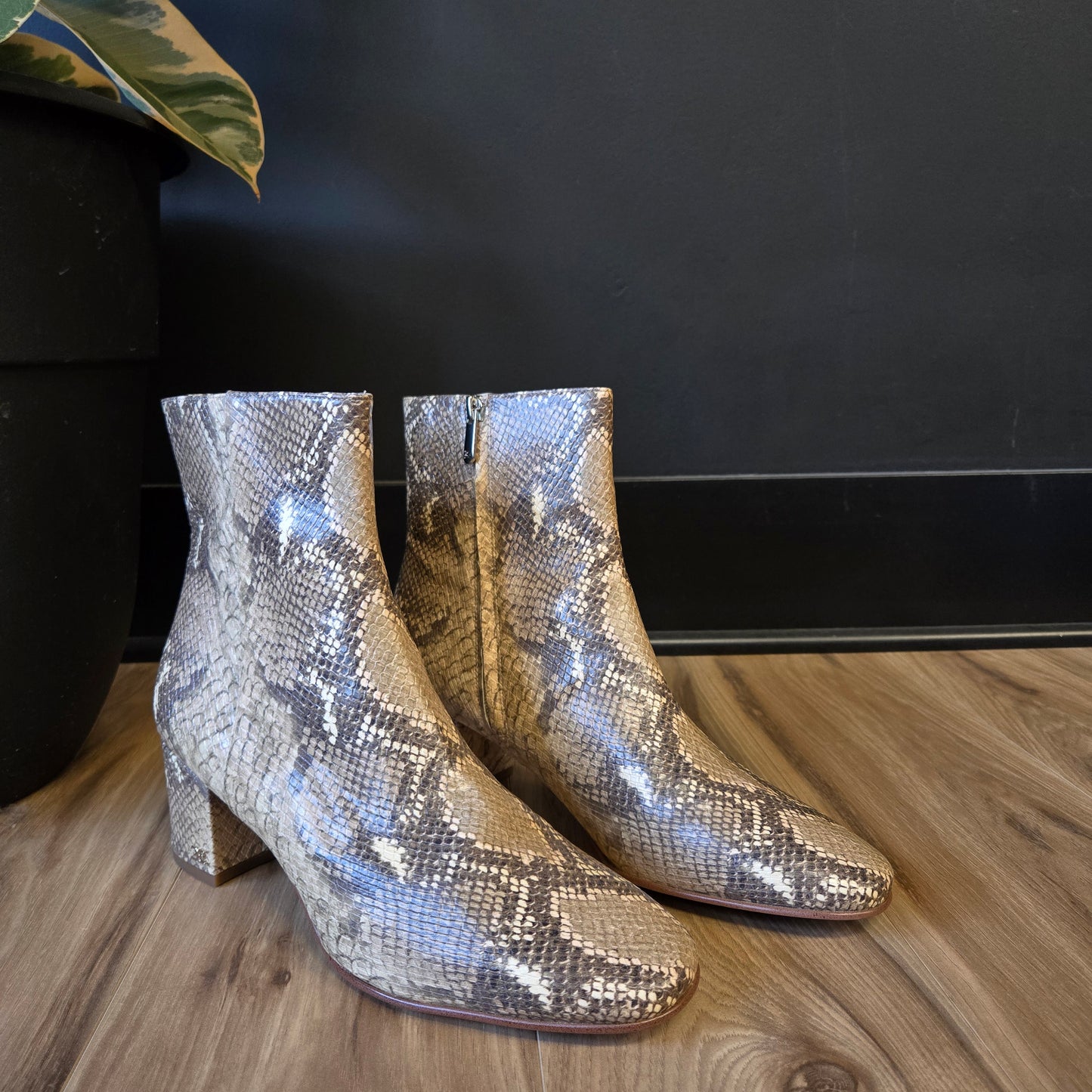 Sam Edelman Snakeskin Boots Style Regaen - Size 10