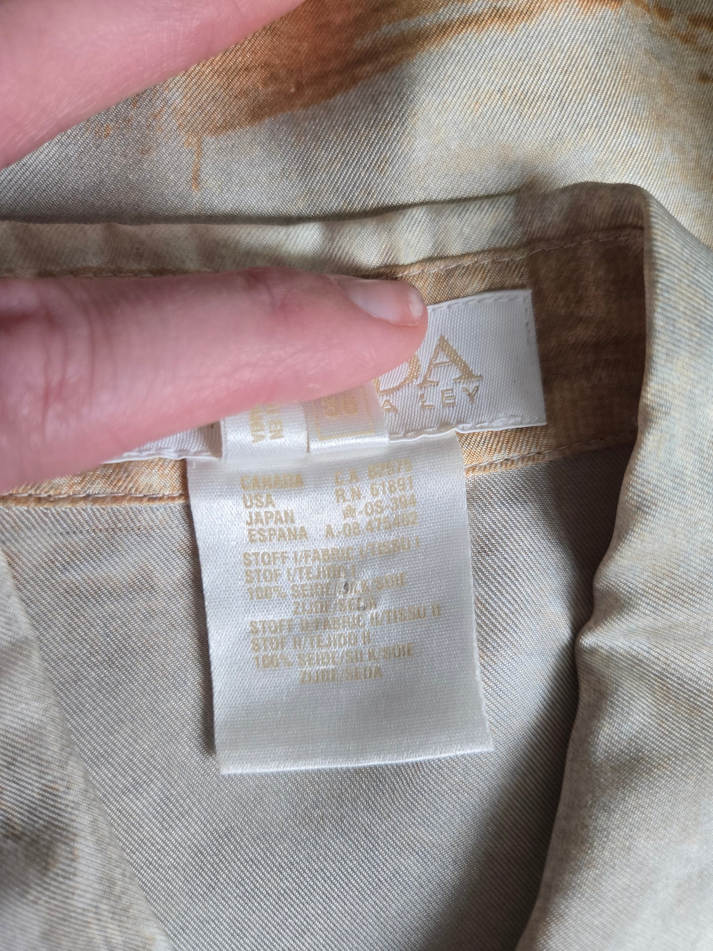 Escada Vintage Made in Germany Silk Horse Top - Medium