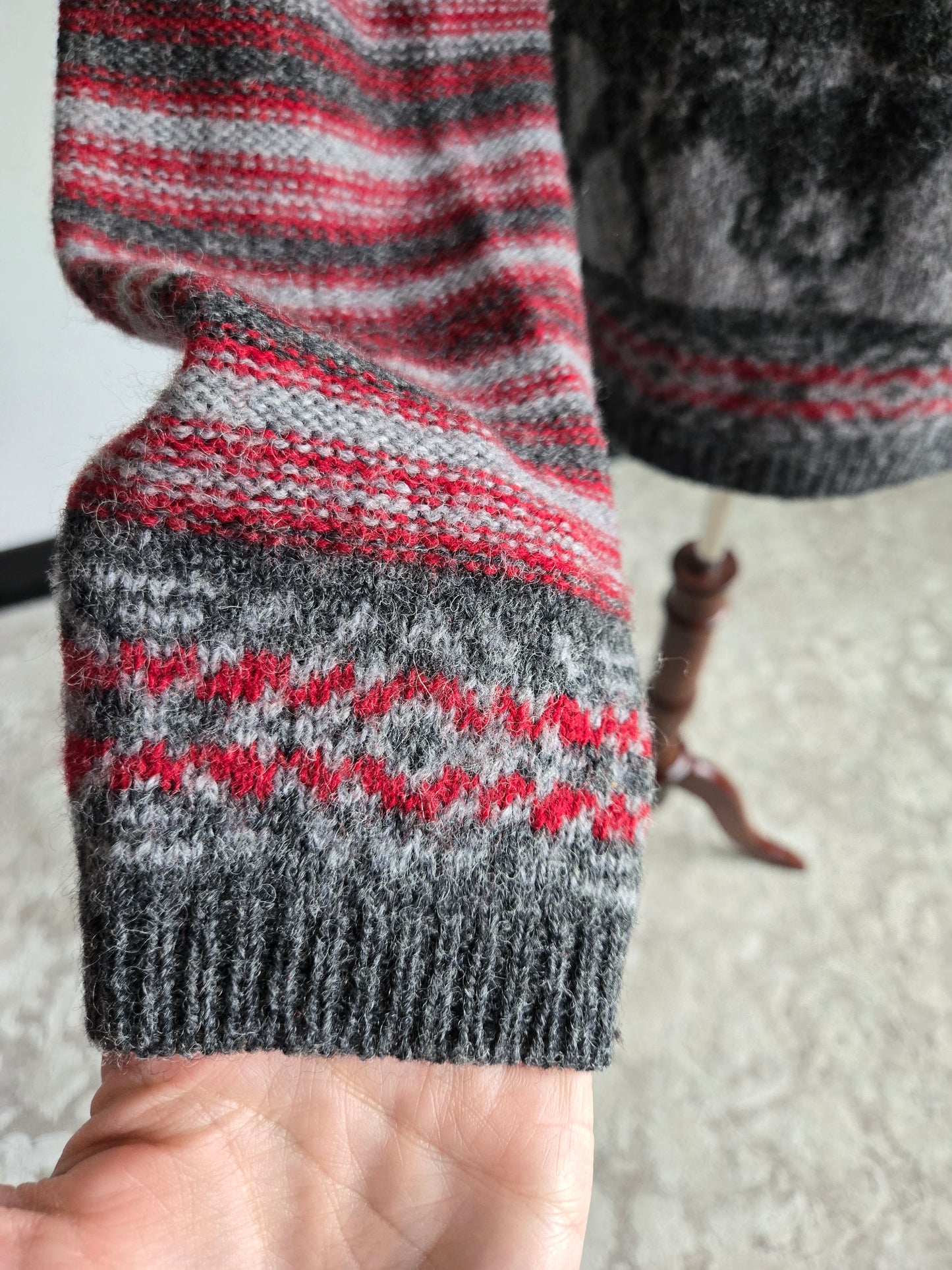 Woolrich Wool Horse Knit Cardigan Made in Japan - S/M